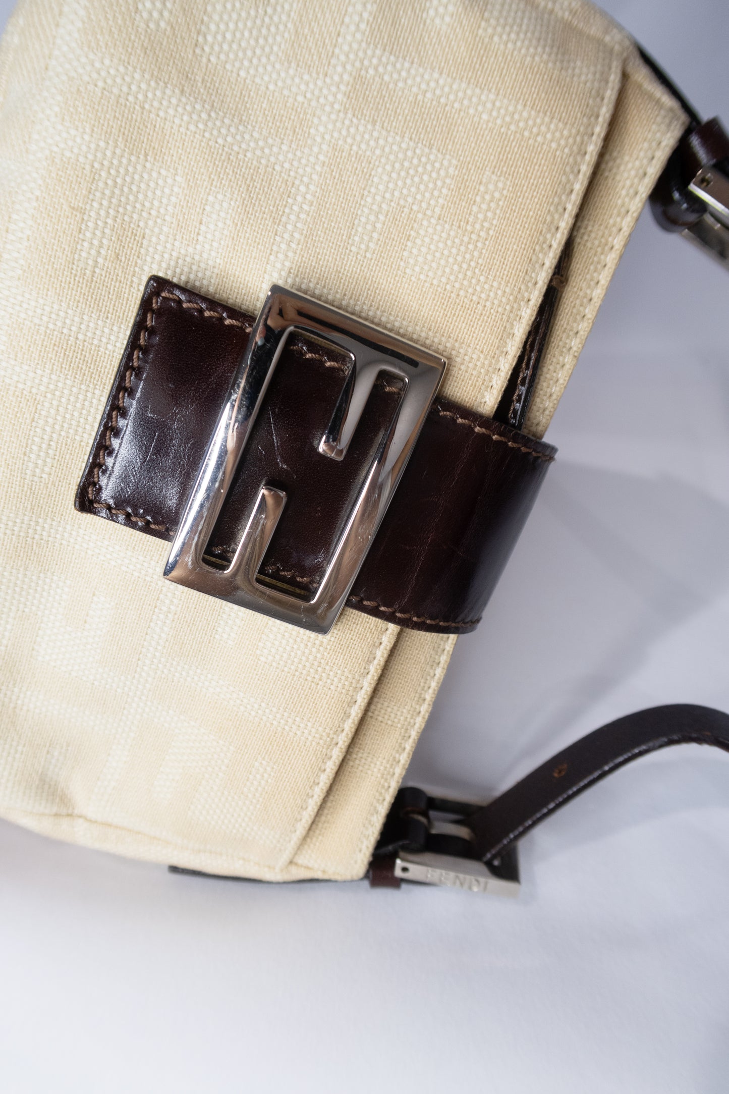 Fendi Zucca Baguette Shoulder Bag