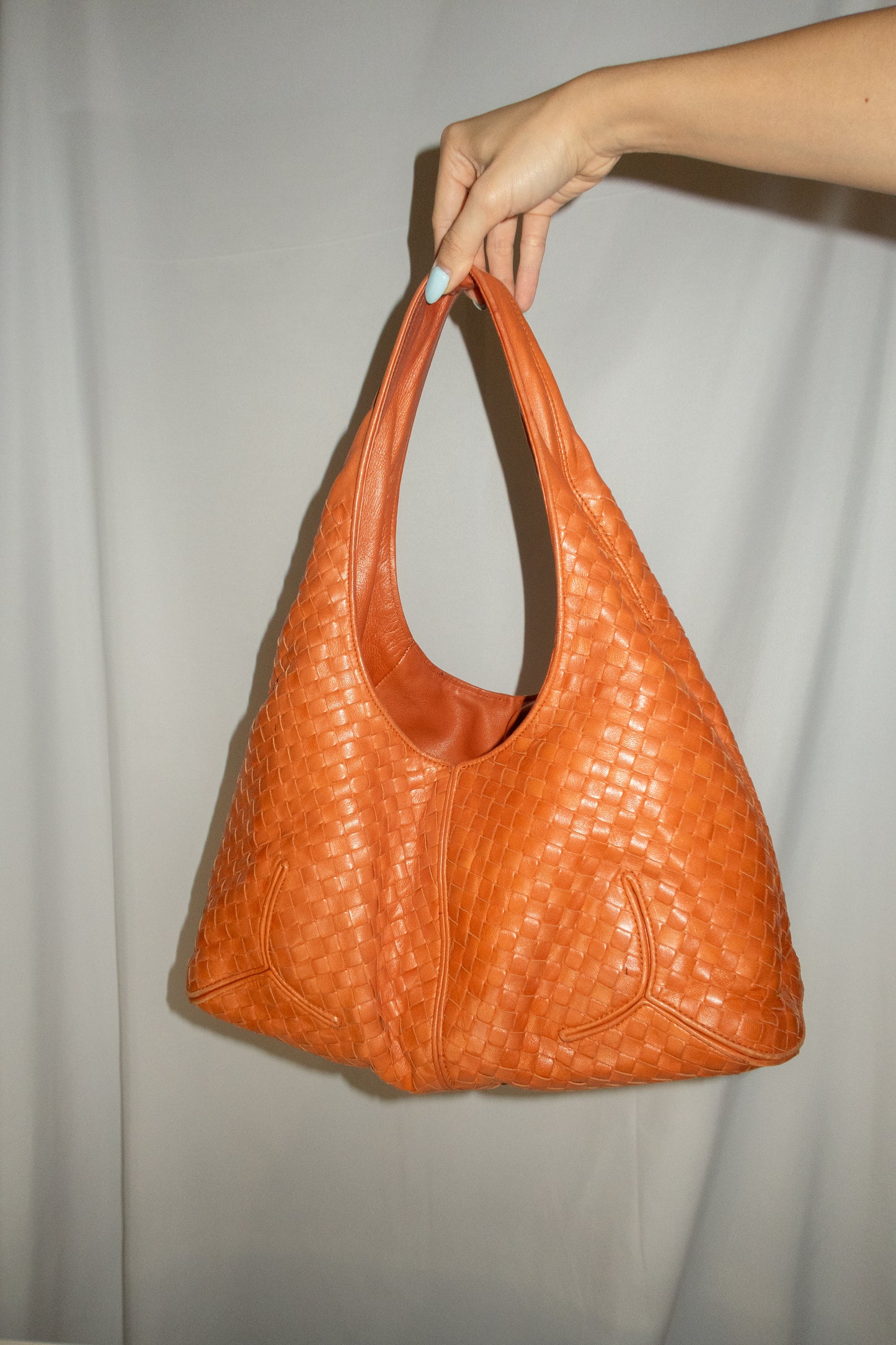 Bottega Veneta Intrecciato Orange Bag