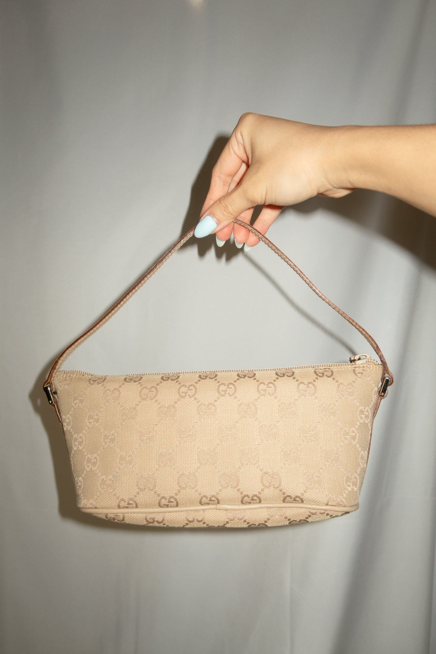 Gucci Monogram Boat Pochette Bag