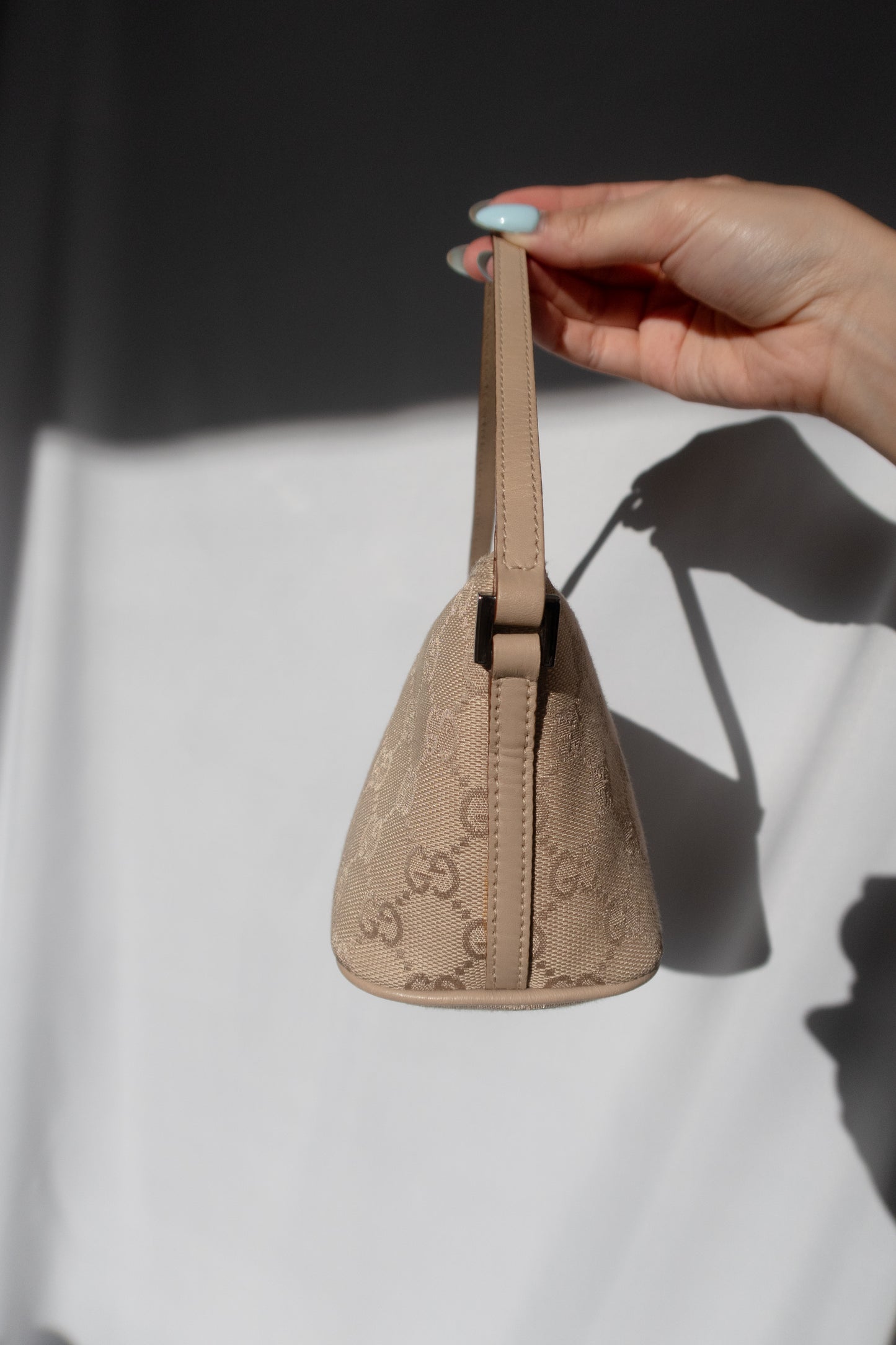 Gucci Monogram Boat Pochette Bag