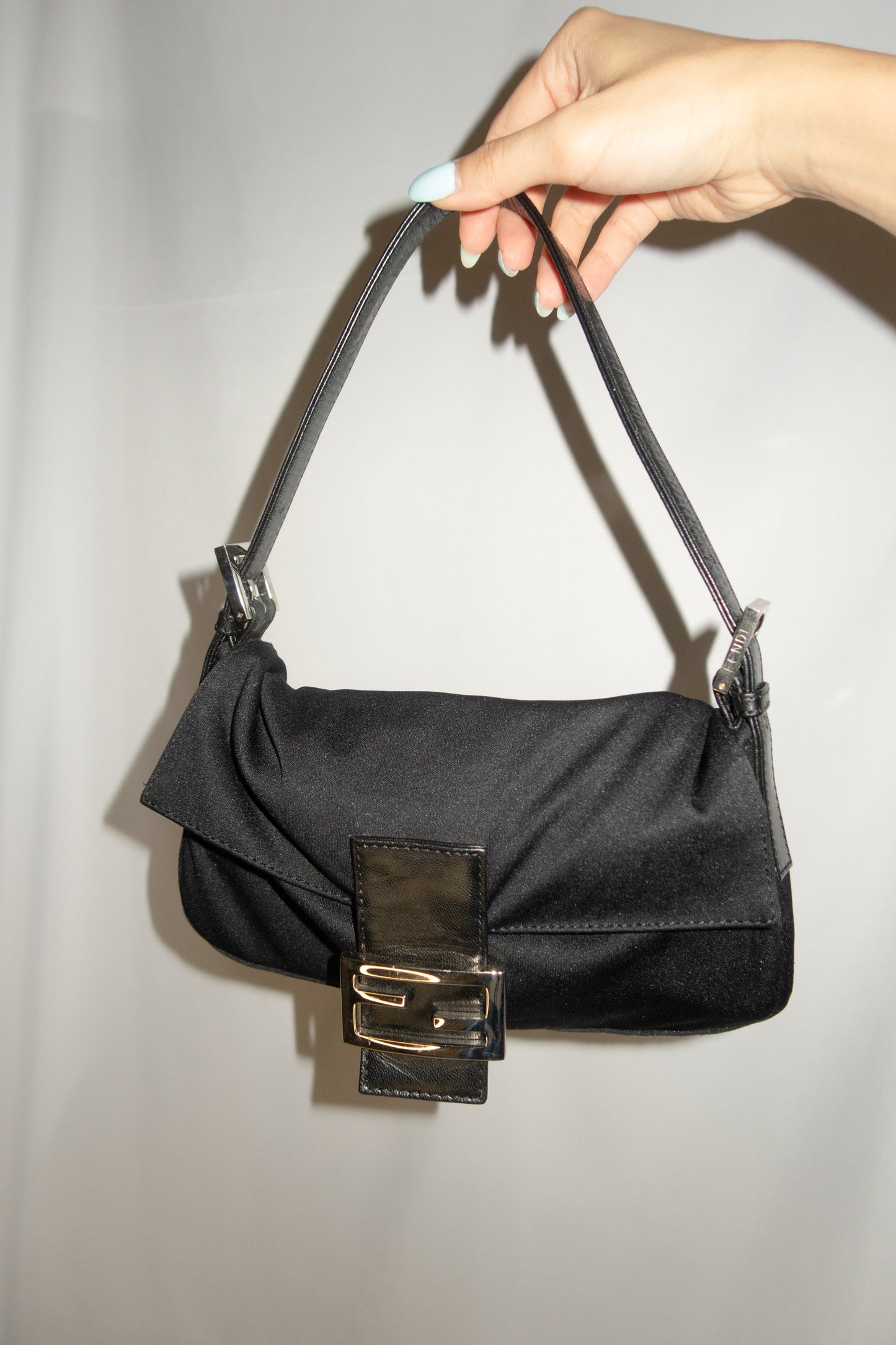 Fendi Baguette Black Shoulder Bag