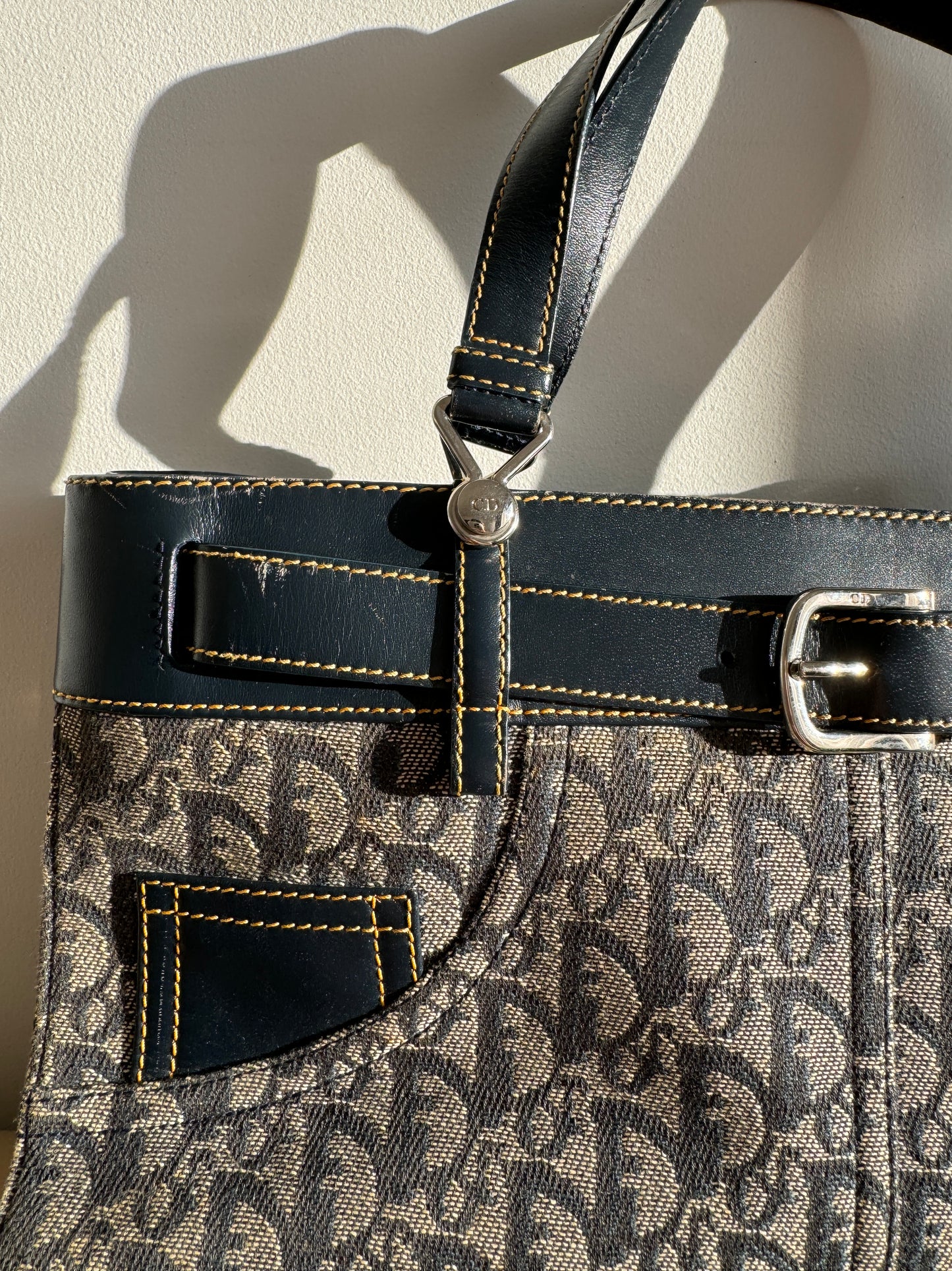 Christian Dior Trotter Jeans Pocket Tote Bag