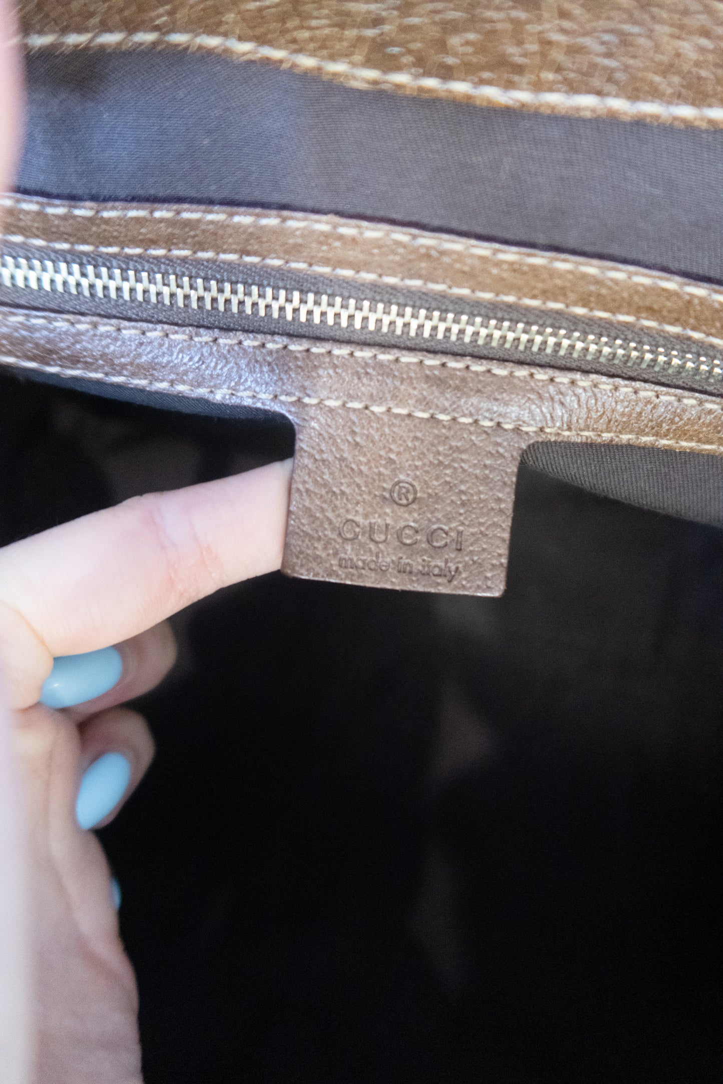 Gucci GG Nailhead Jackie Bardot Bag