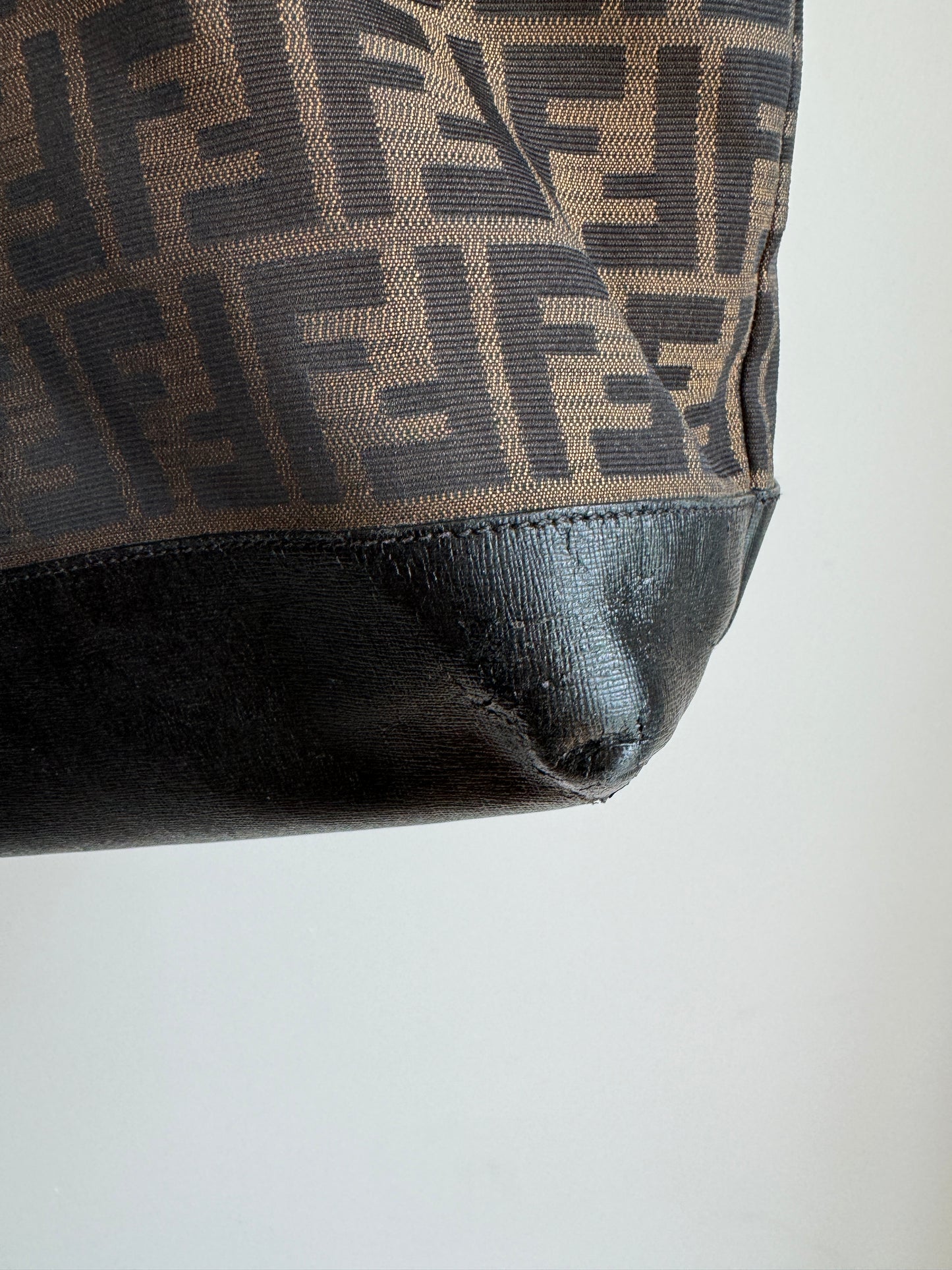 Fendi Zucca Monogram Shopper Tote Bag