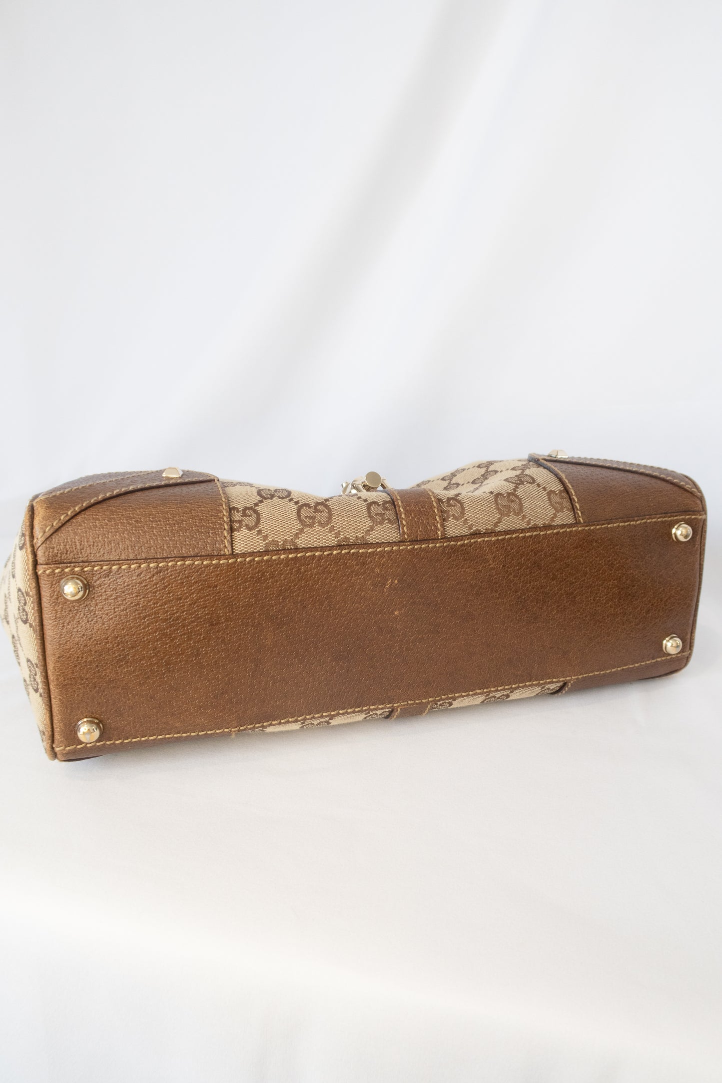 Gucci GG Nailhead Jackie Bardot Bag