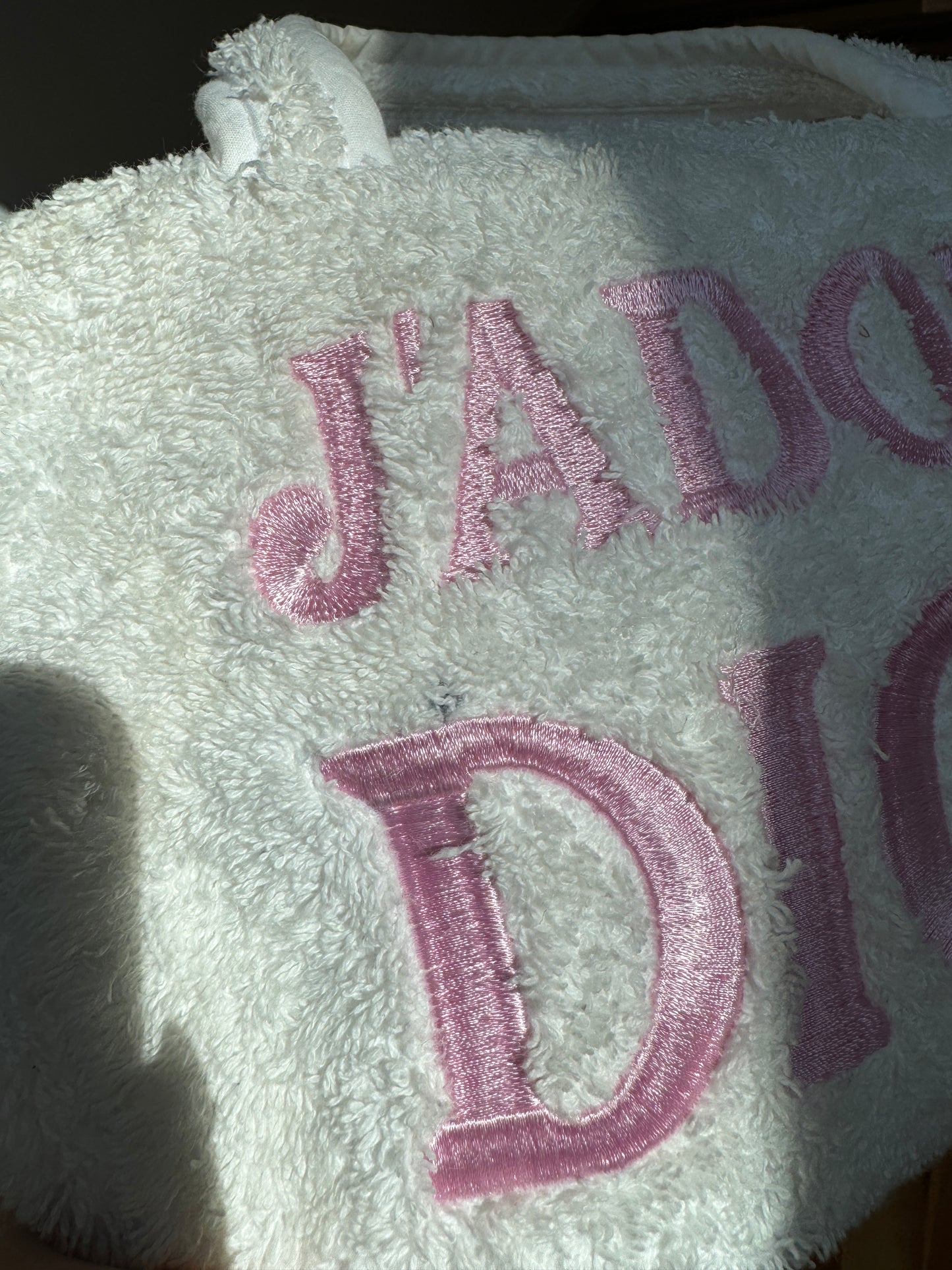 Dior J'adore Terry Cloth Mini Bowler Bag