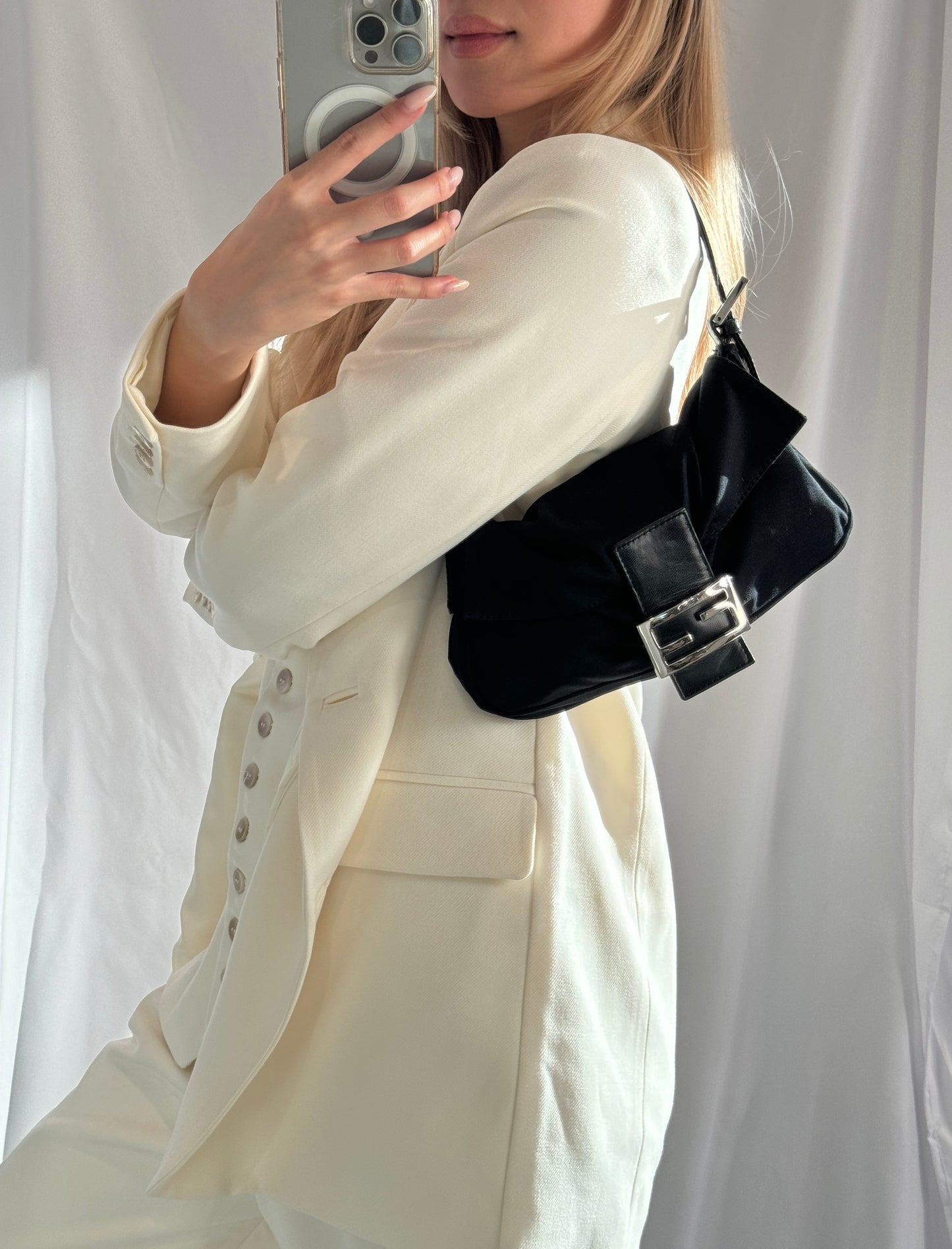 Fendi Baguette Black Shoulder Bag