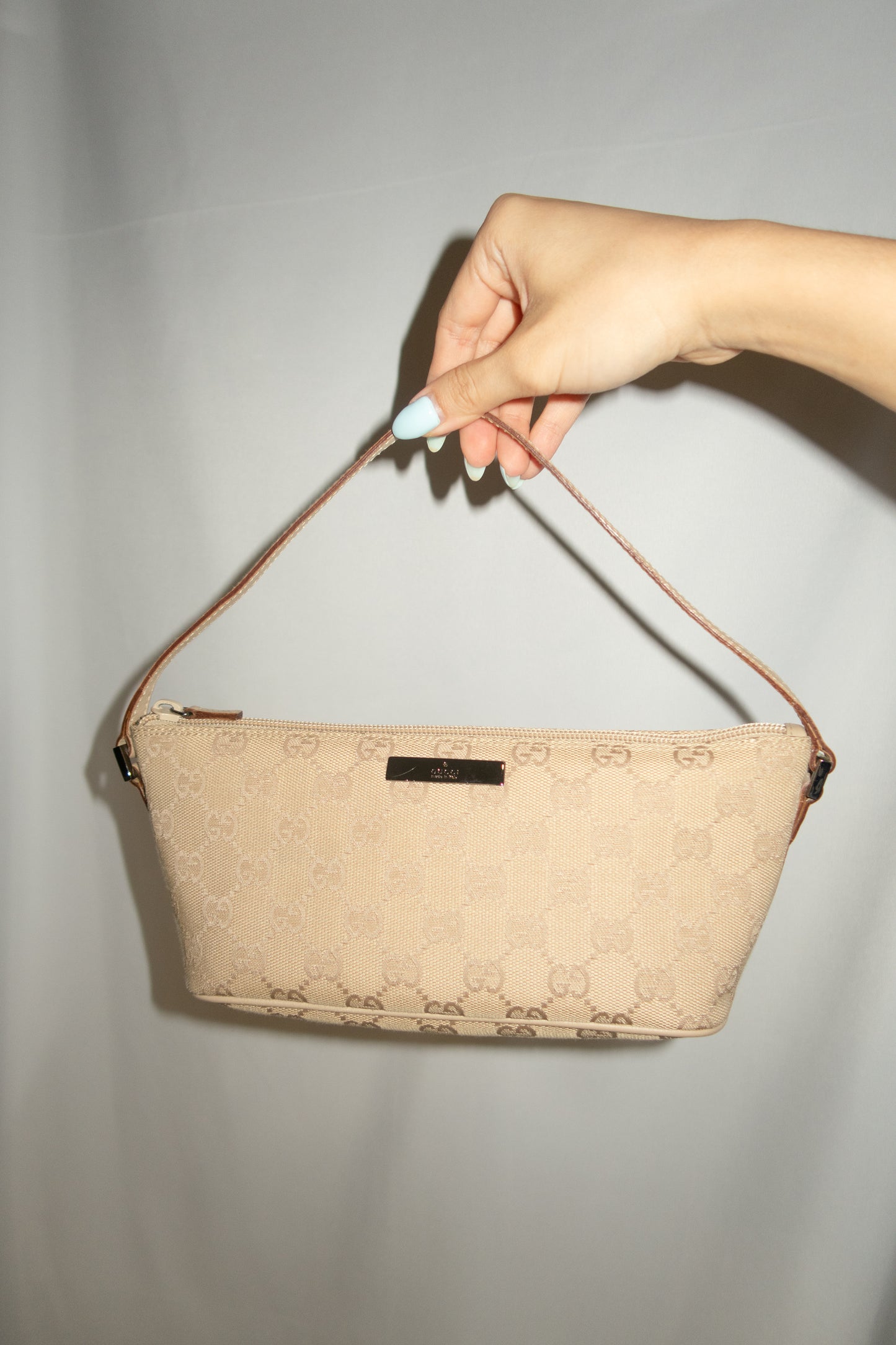 Gucci Monogram Boat Pochette Bag
