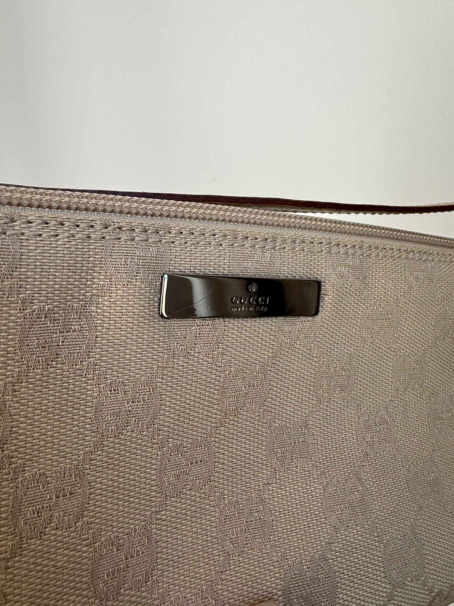 Gucci Monogram Boat Pochette Bag