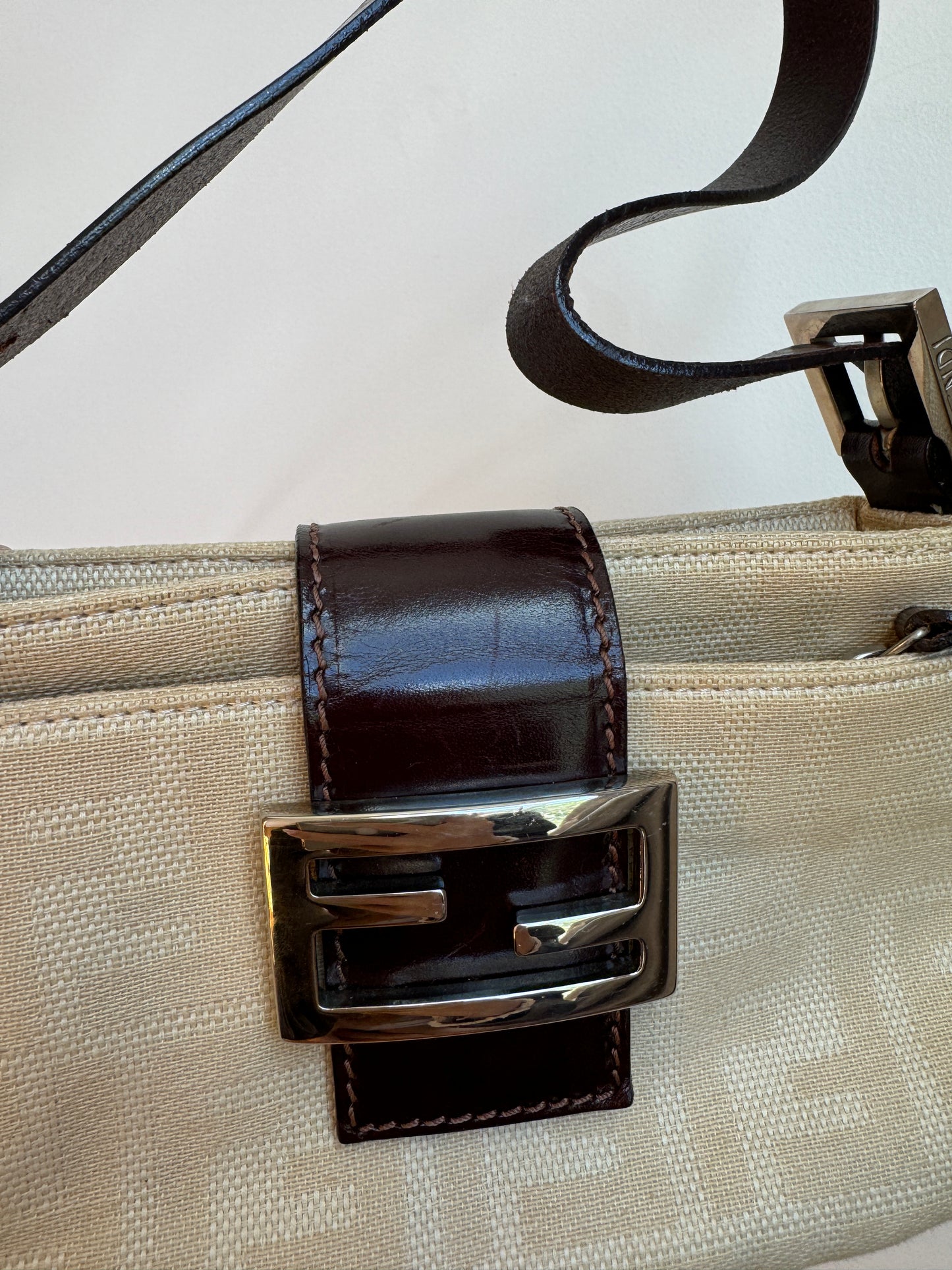 Fendi Zucca Baguette Shoulder Bag