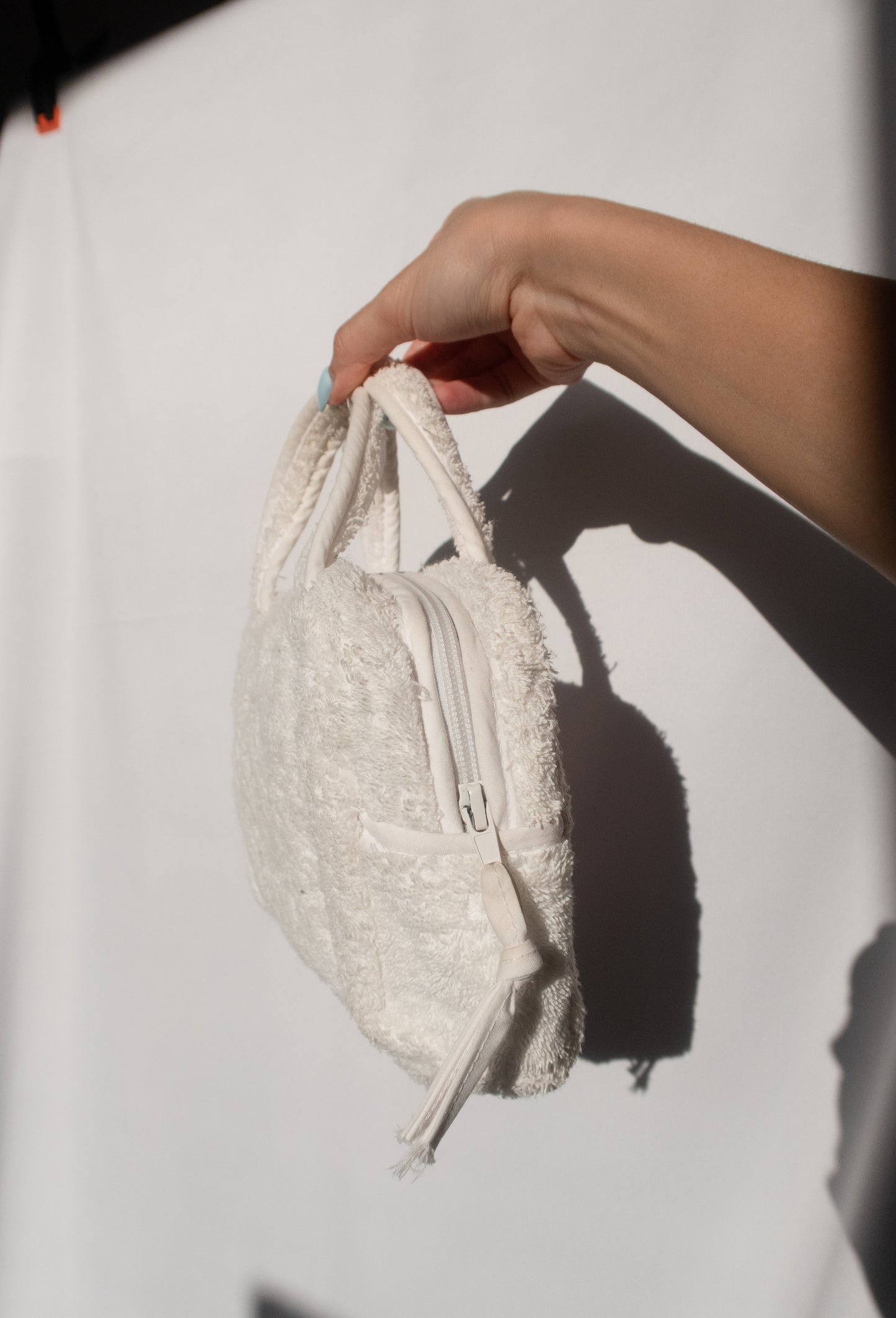 Dior J'adore White Terry Cloth Mini Bag
