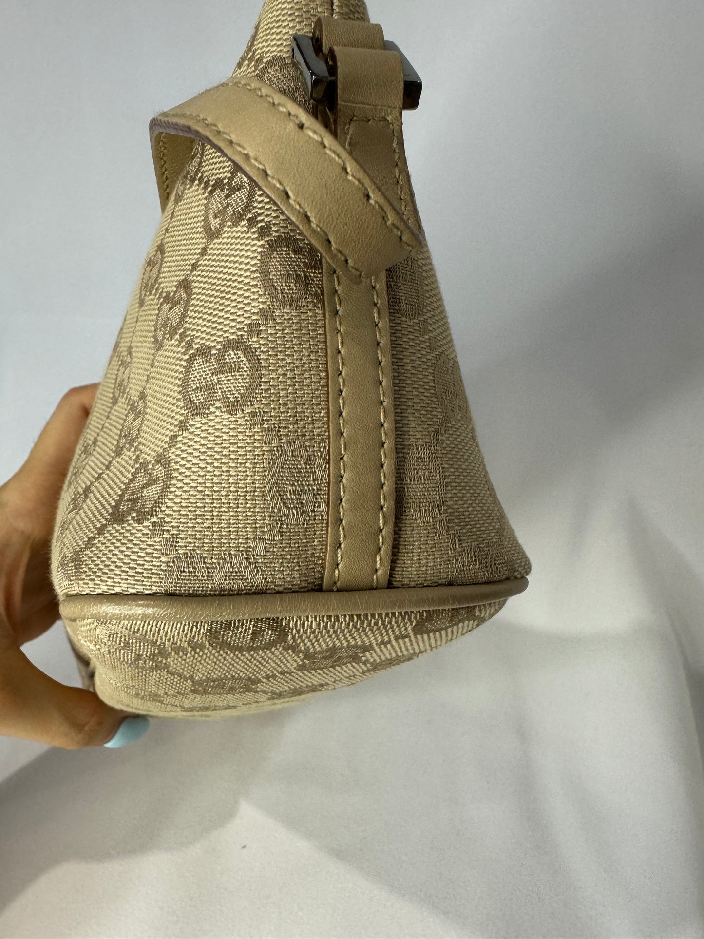 Gucci Monogram Boat Pochette Bag