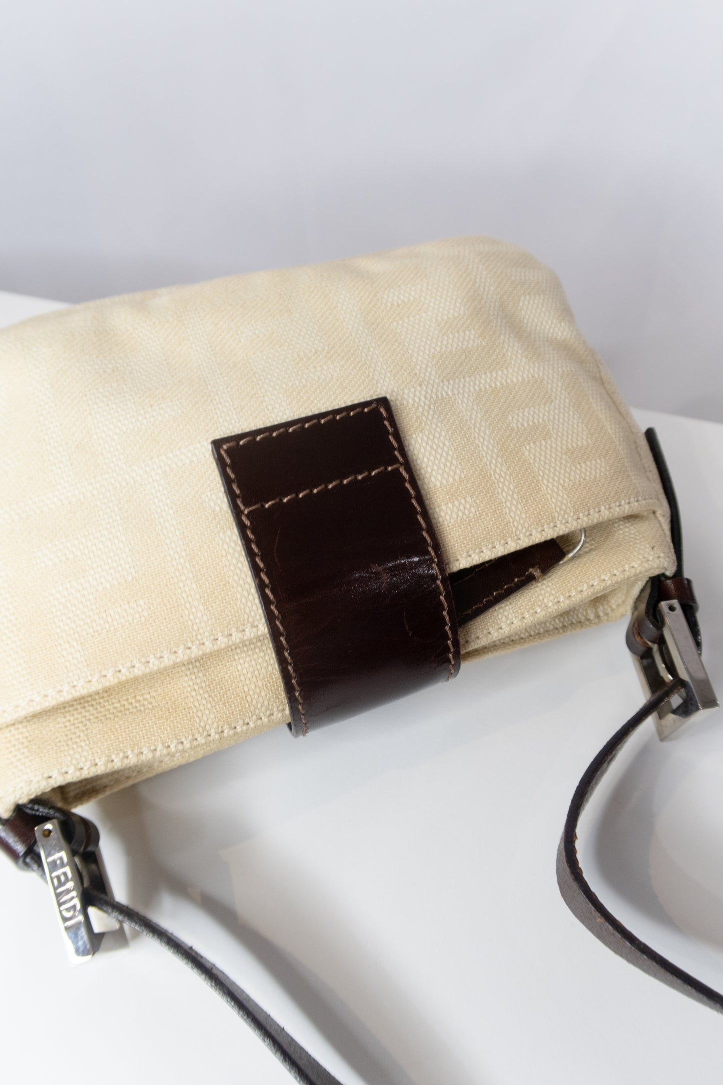 Fendi Zucca Baguette Shoulder Bag