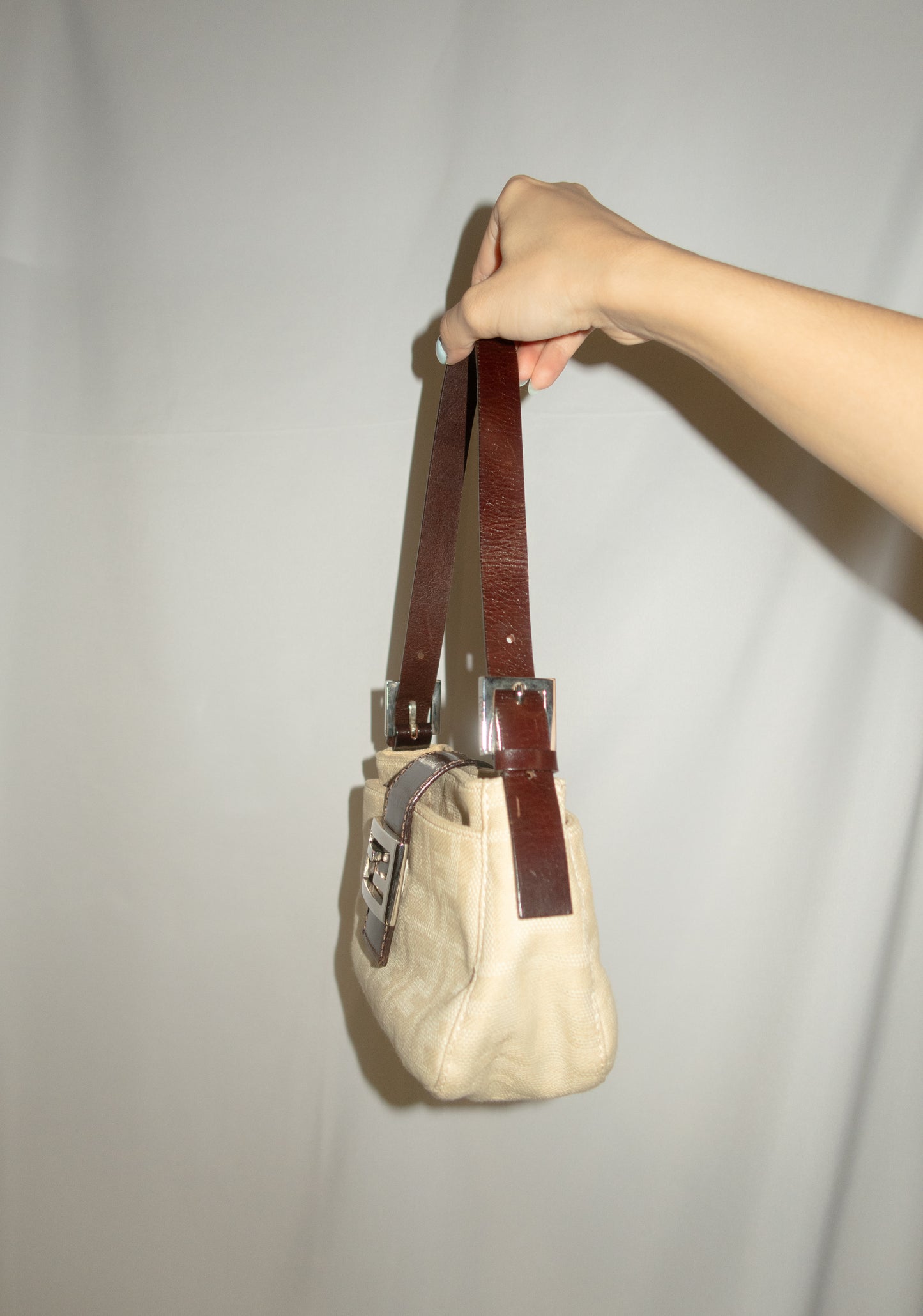 Fendi Zucca Baguette Shoulder Bag