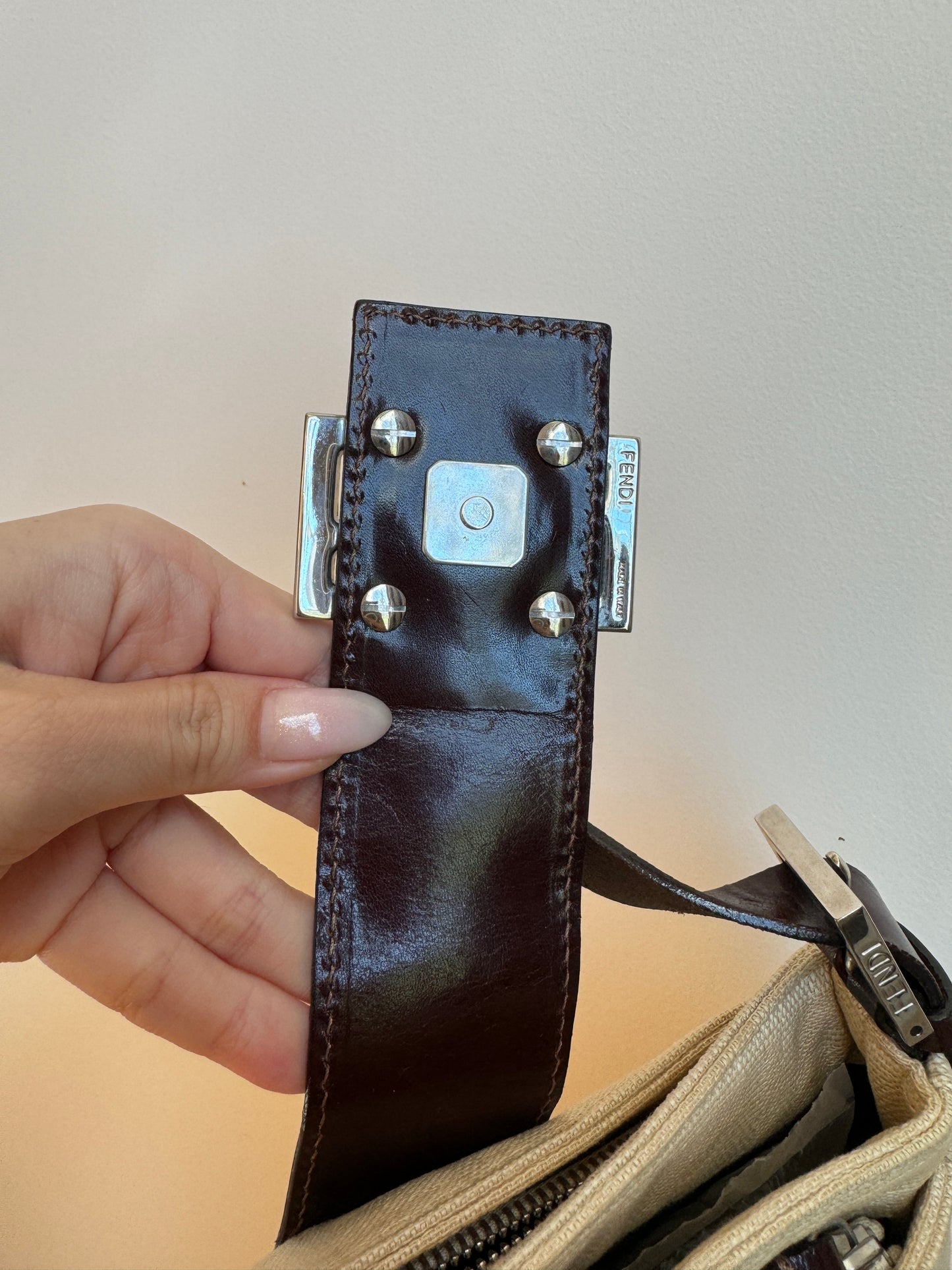 Fendi Zucca Baguette Shoulder Bag