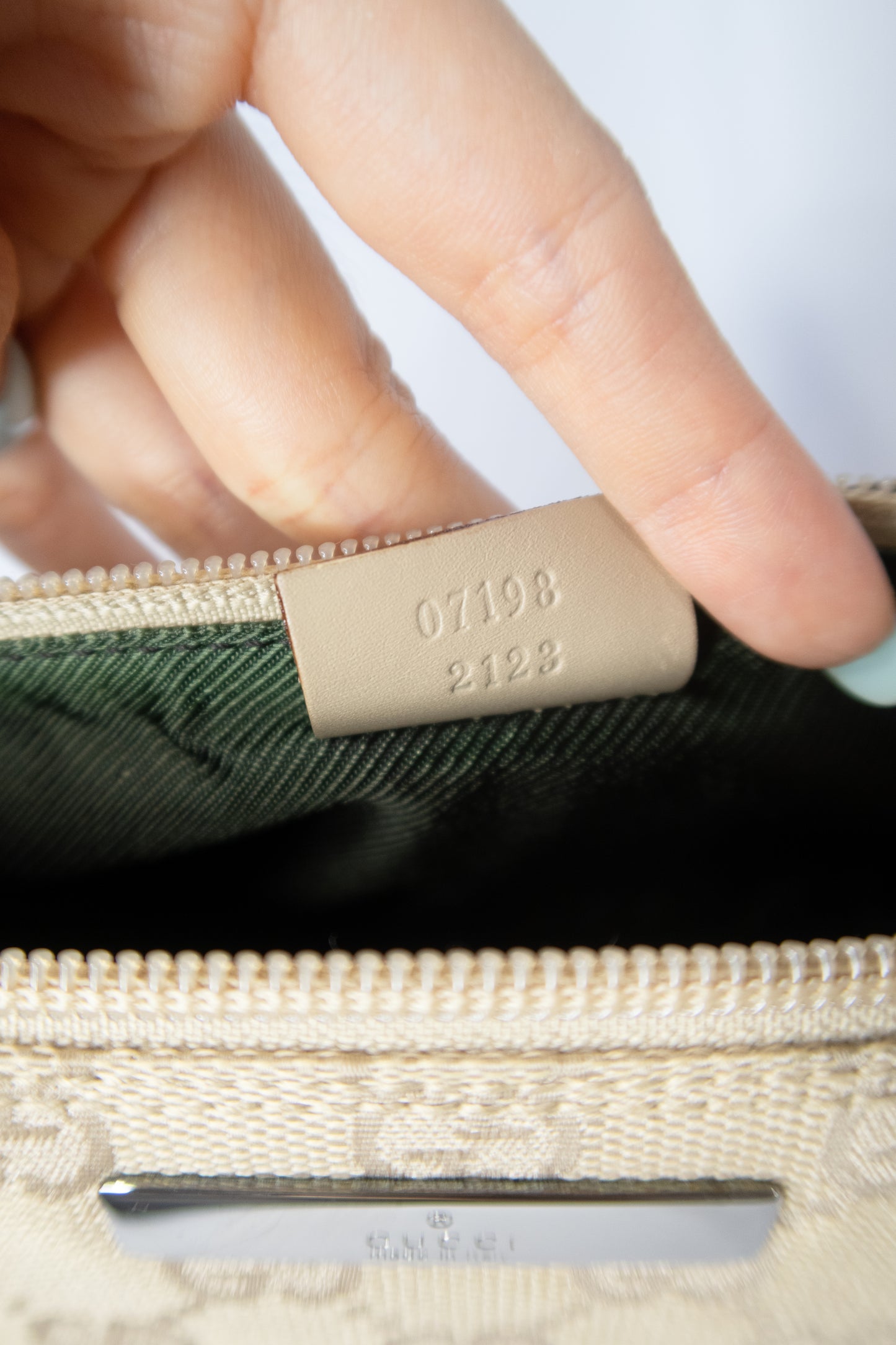 Gucci Monogram Boat Pochette Bag