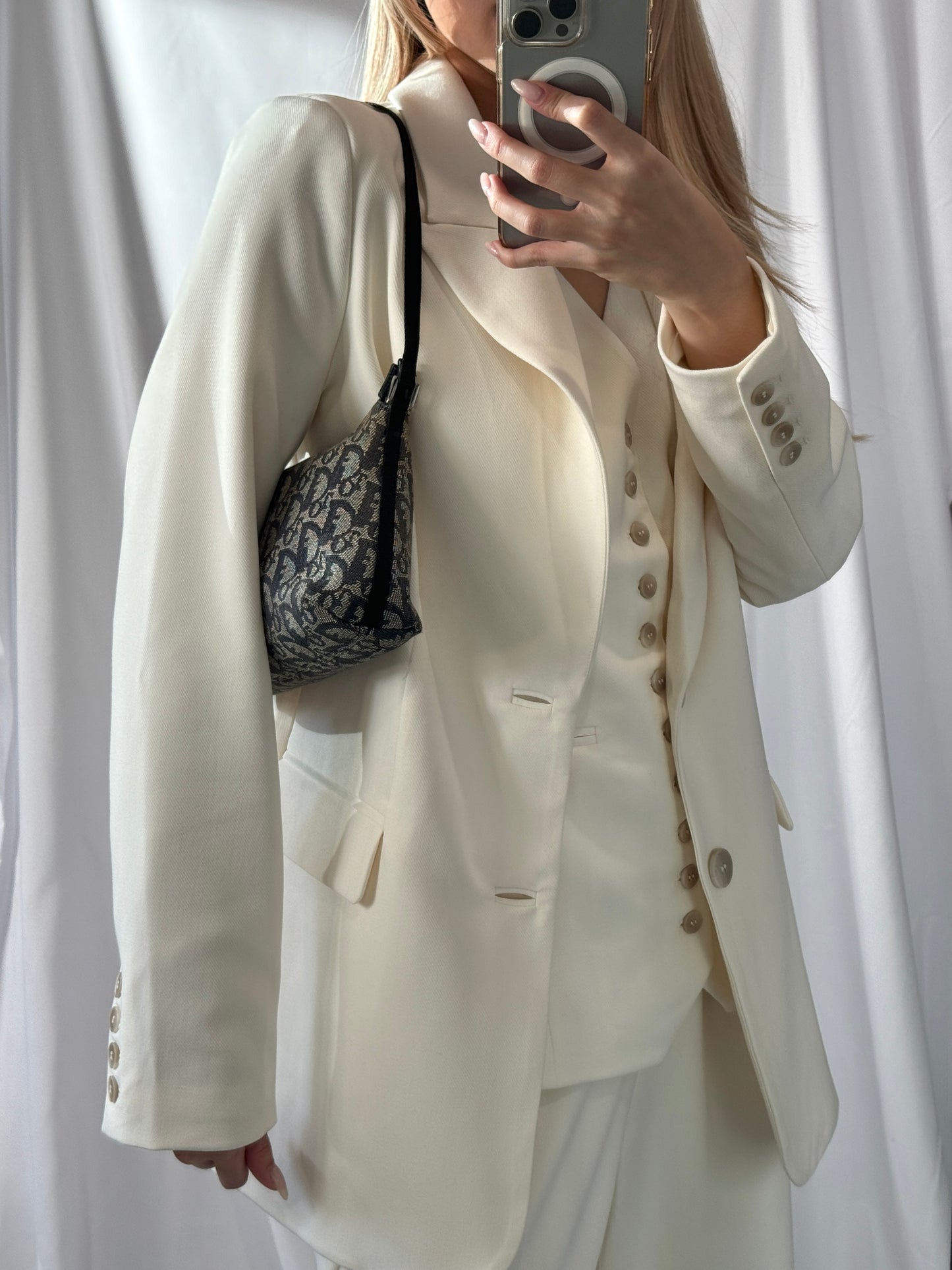Vintage Dior Trotter Shoulder Bag