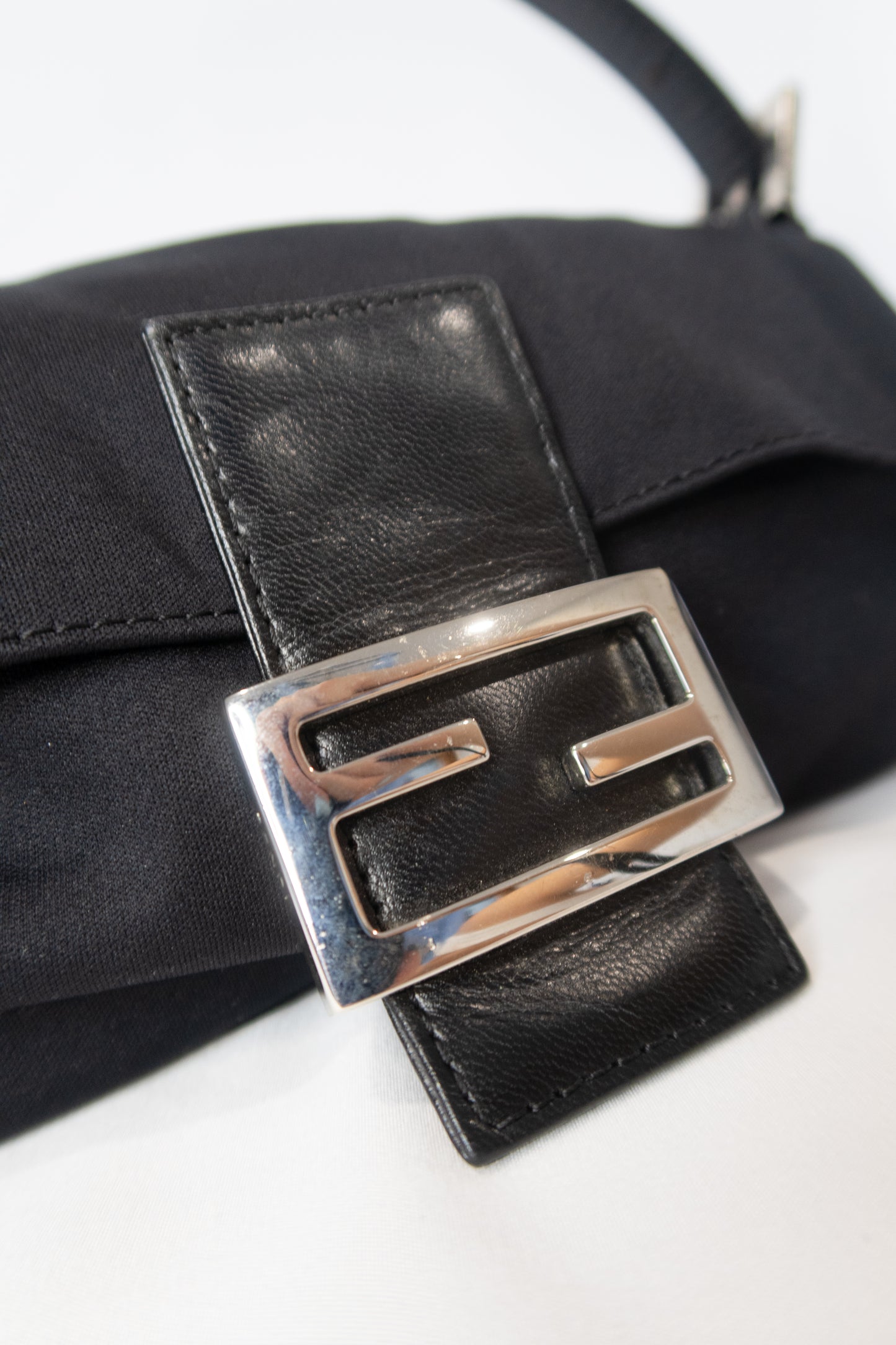 Fendi Baguette Black Shoulder Bag