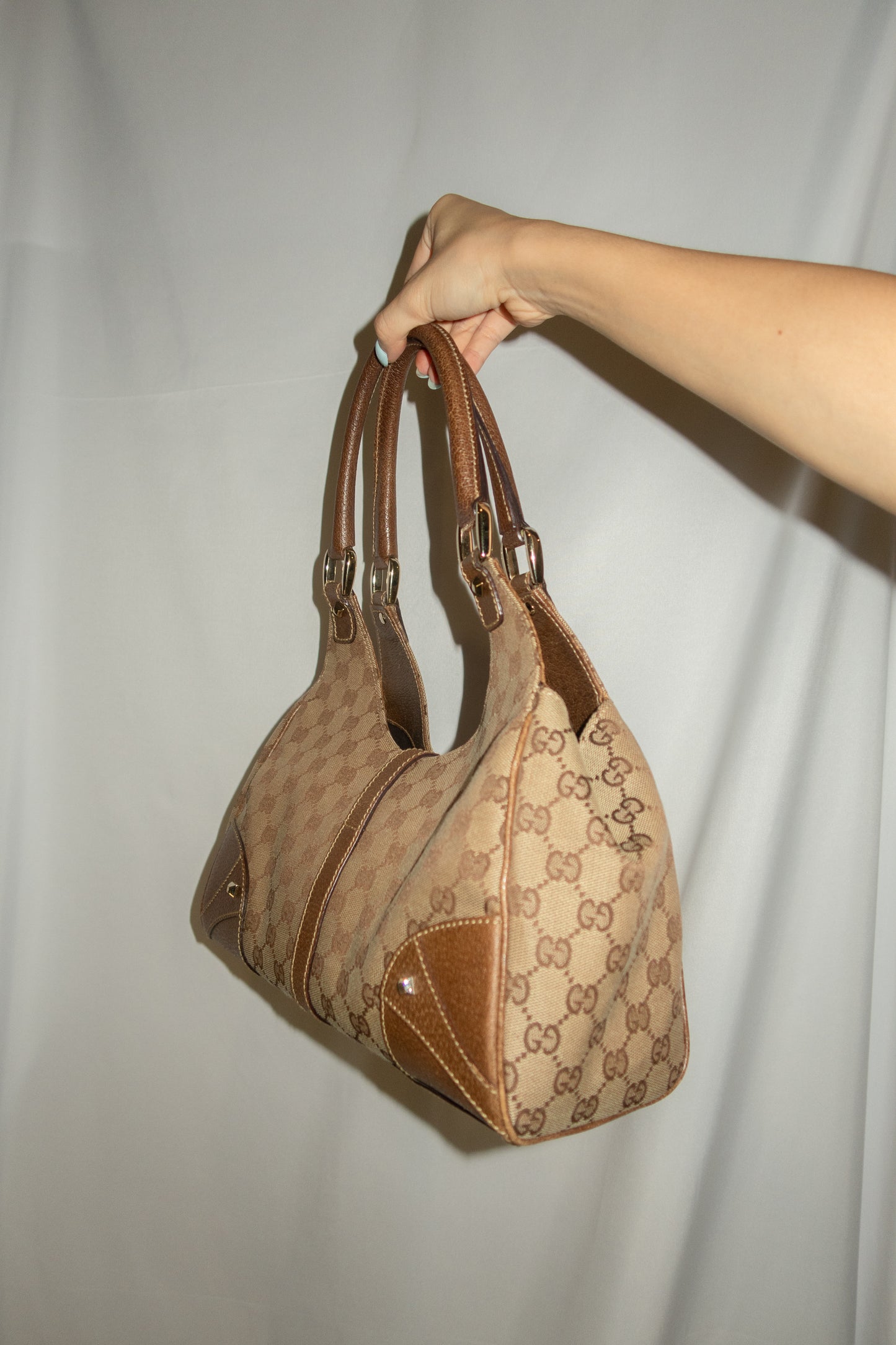 Gucci GG Nailhead Jackie Bardot Bag