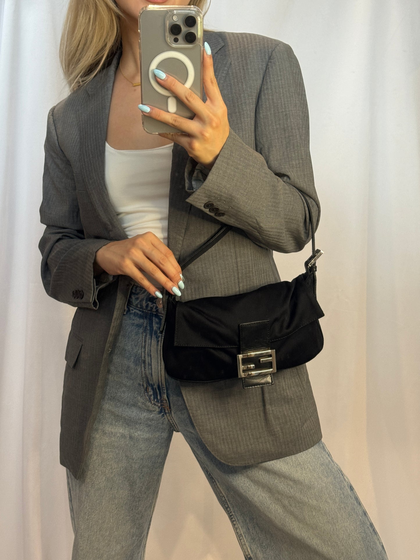Fendi Baguette Black Shoulder Bag