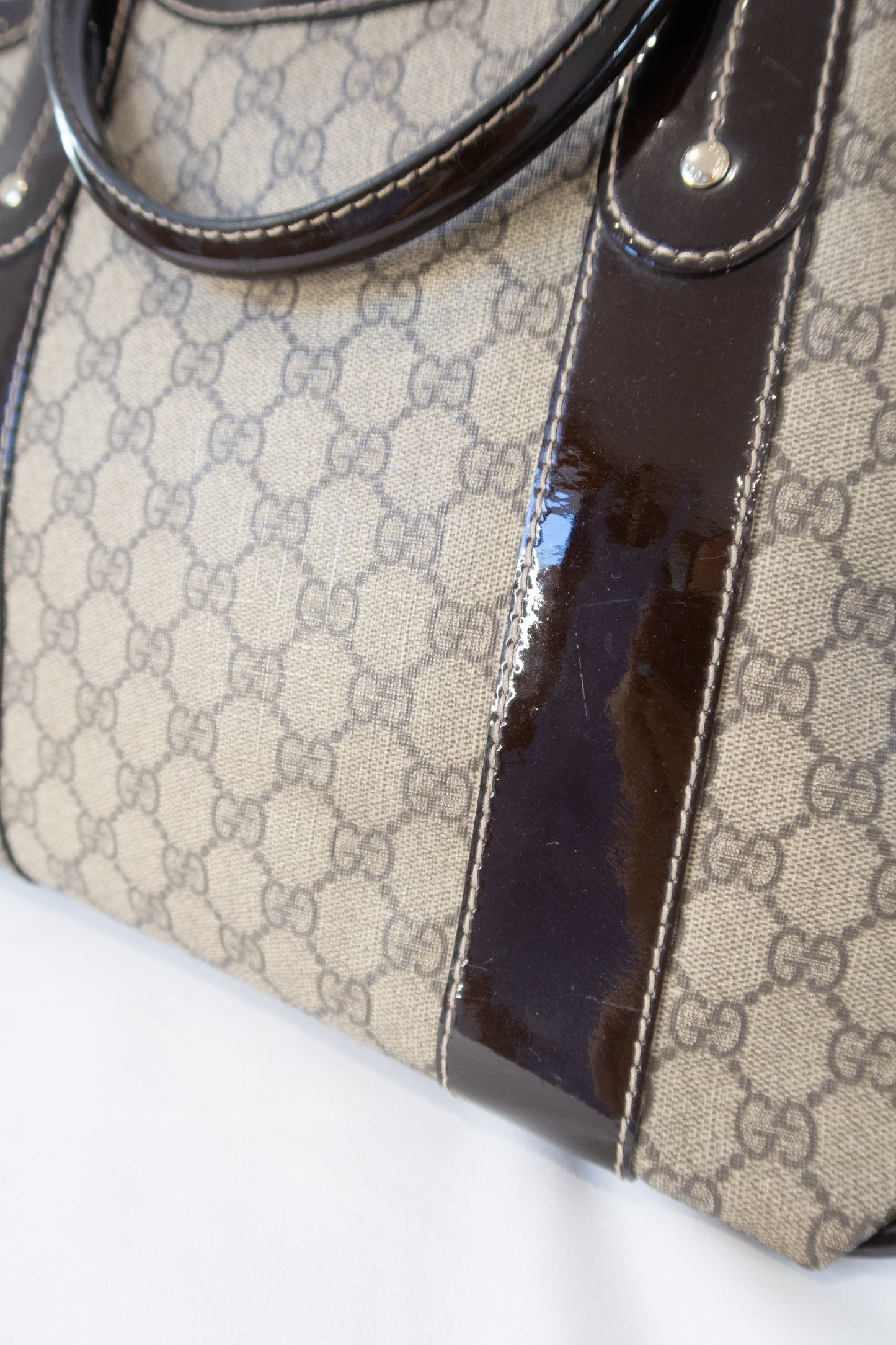 Gucci Monogram Bow Vanity Tote Bag