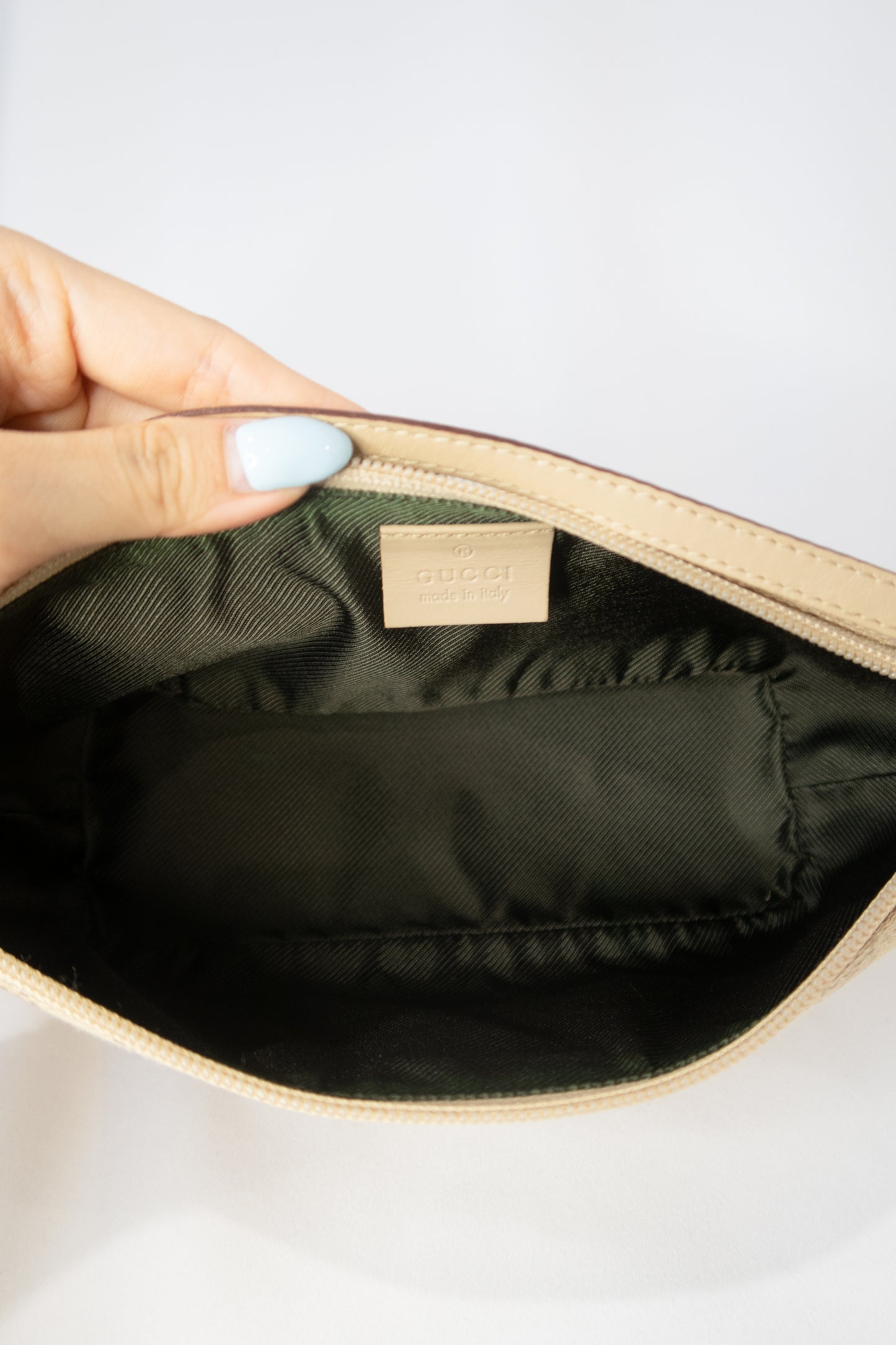 Gucci Monogram Boat Pochette Bag