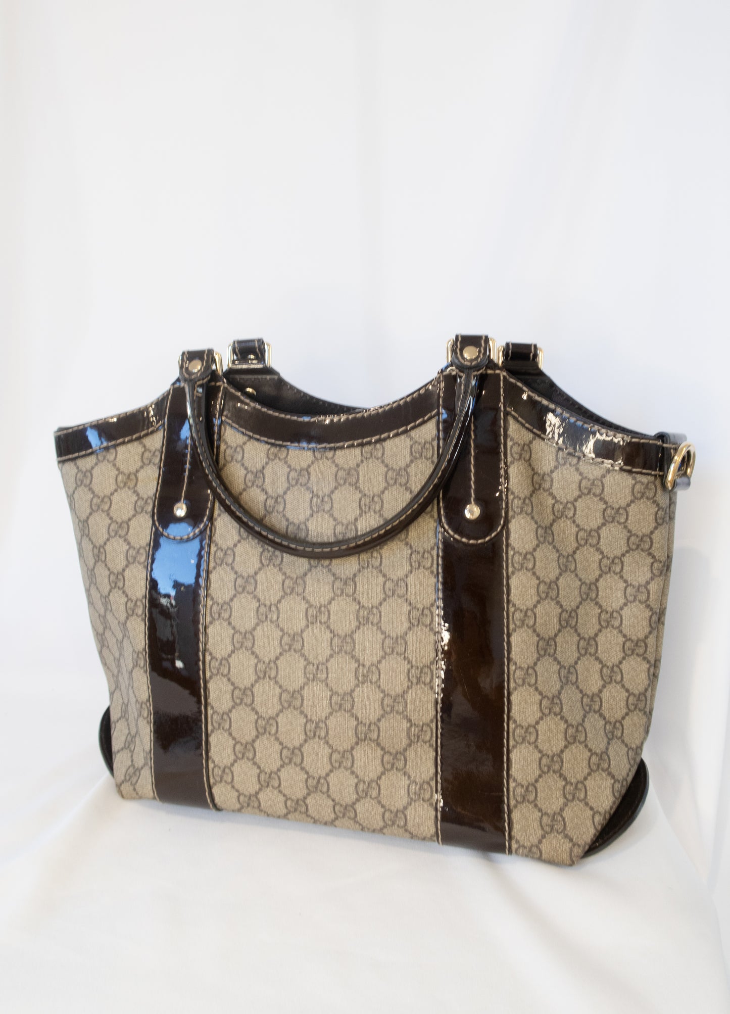 Gucci Monogram Bow Vanity Tote Bag