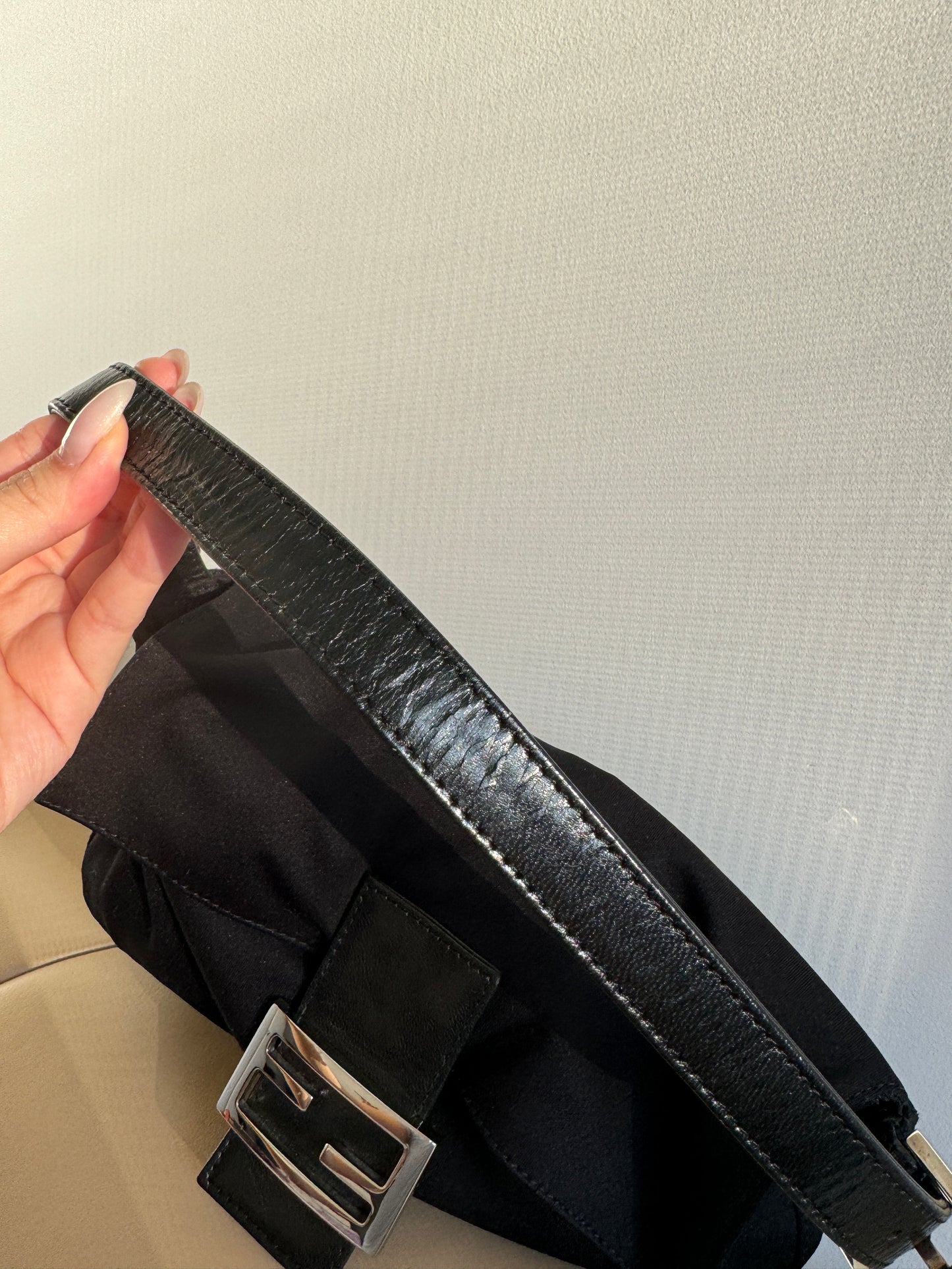 Fendi Baguette Black Shoulder Bag