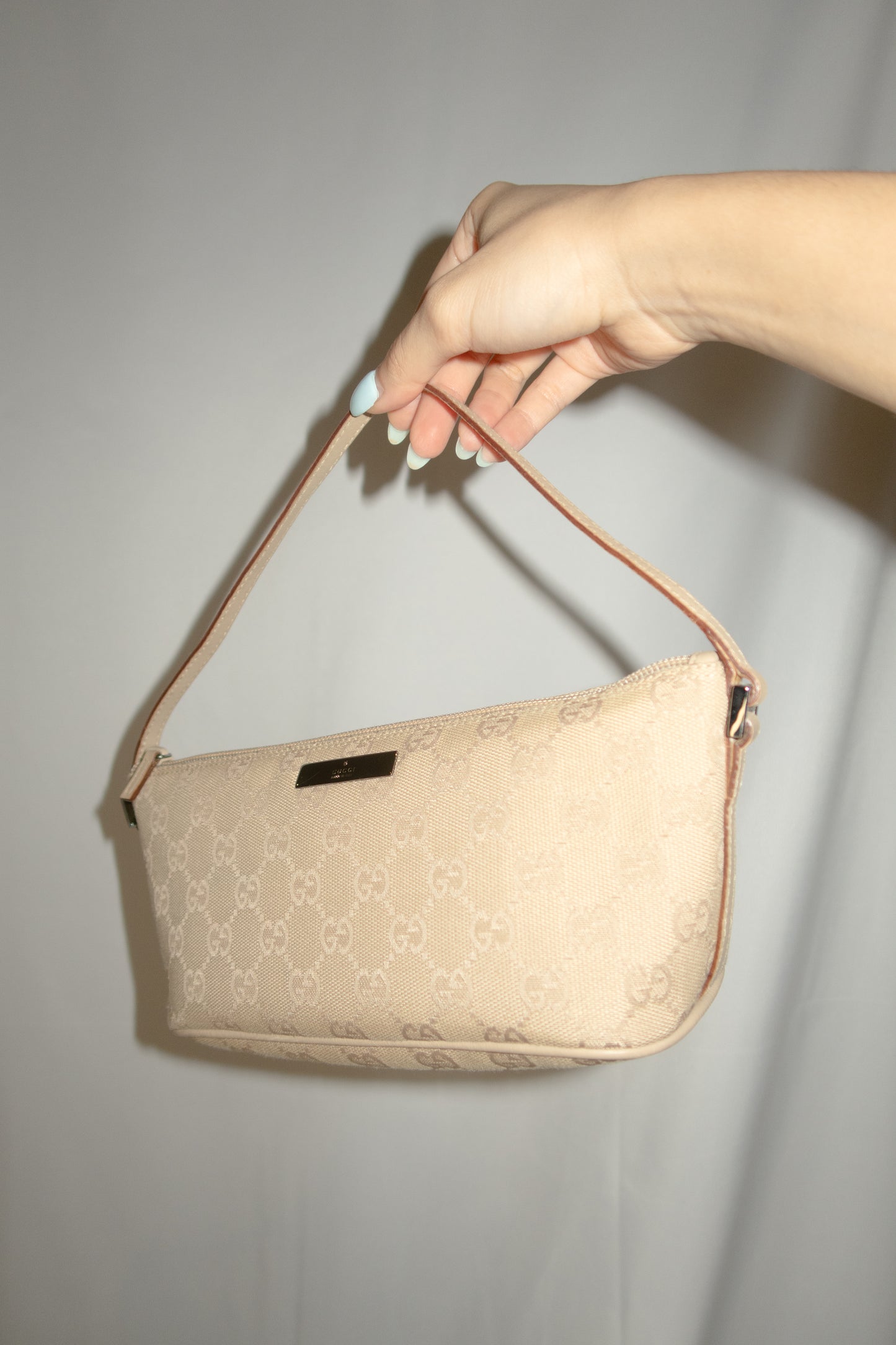 Gucci Monogram Boat Pochette Bag