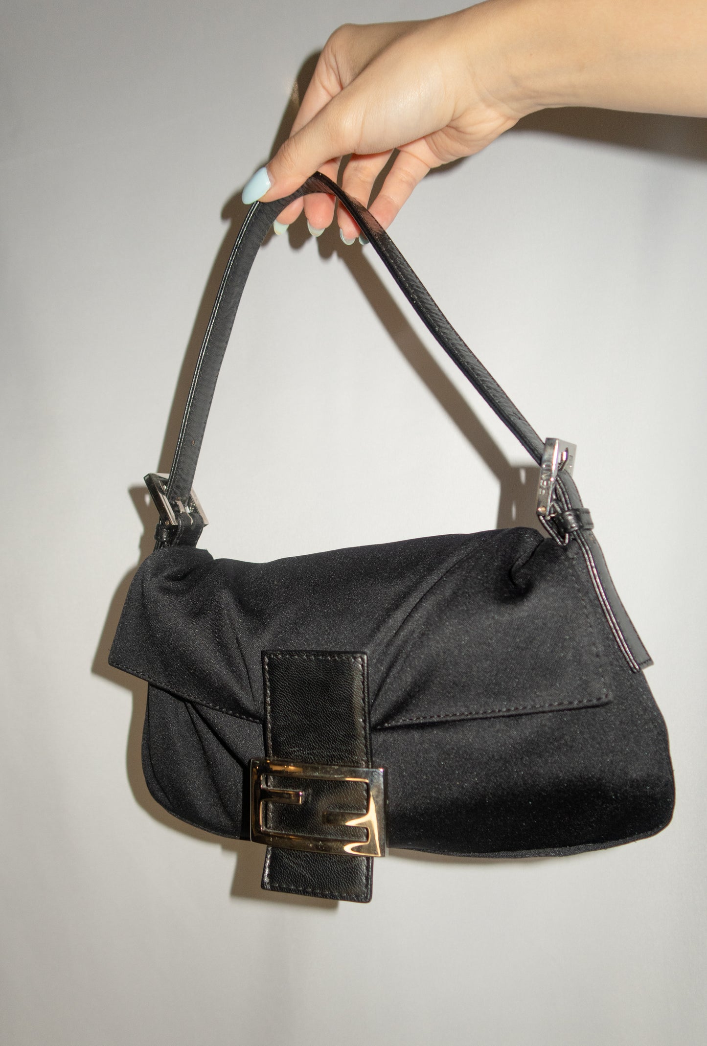 Fendi Baguette Black Shoulder Bag