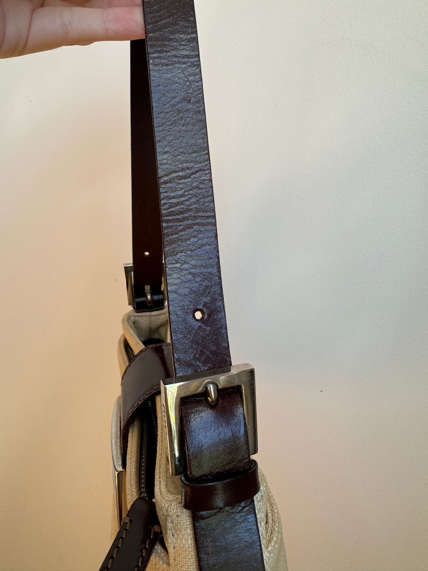 Fendi Zucca Baguette Shoulder Bag