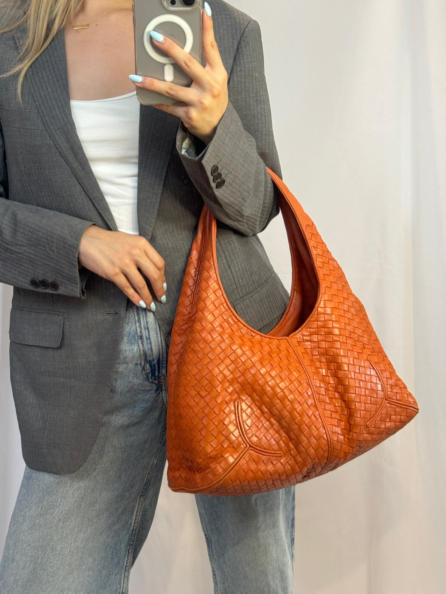 Bottega Veneta Intrecciato Orange Bag