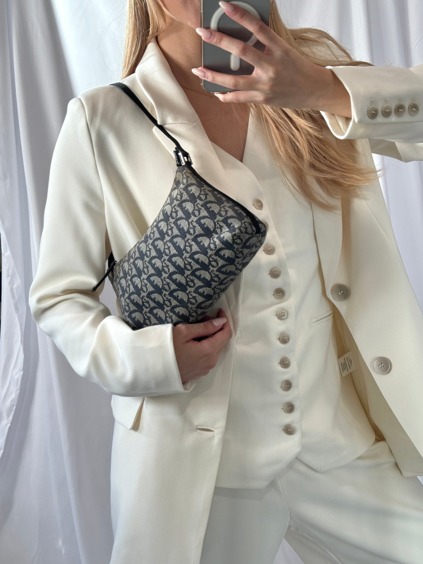 Vintage Dior Trotter Shoulder Bag