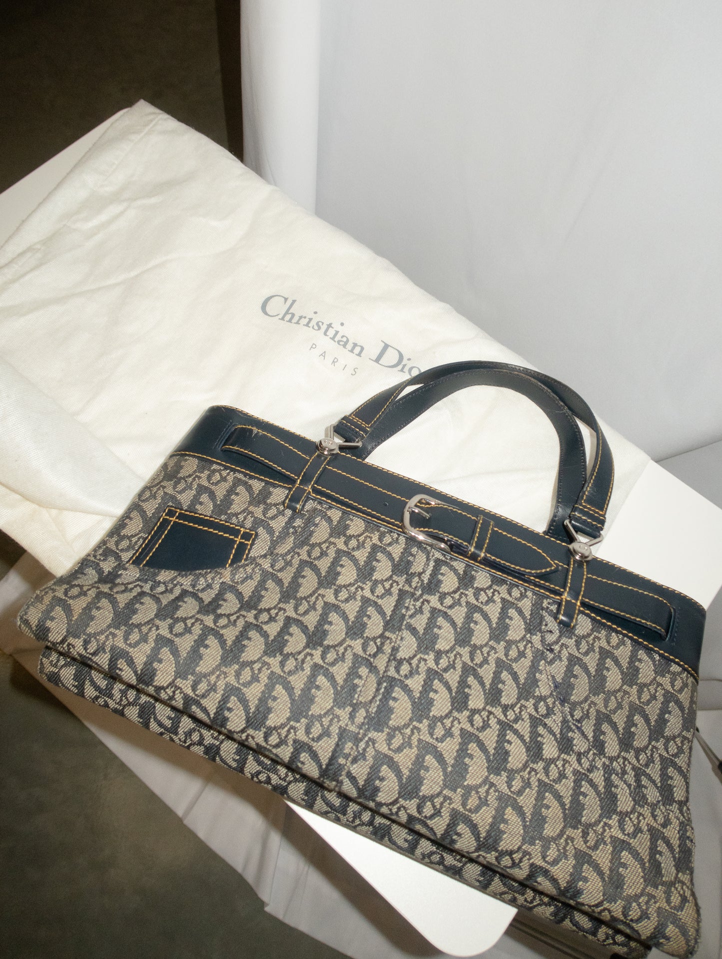 Christian Dior Trotter Jeans Pocket Tote Bag
