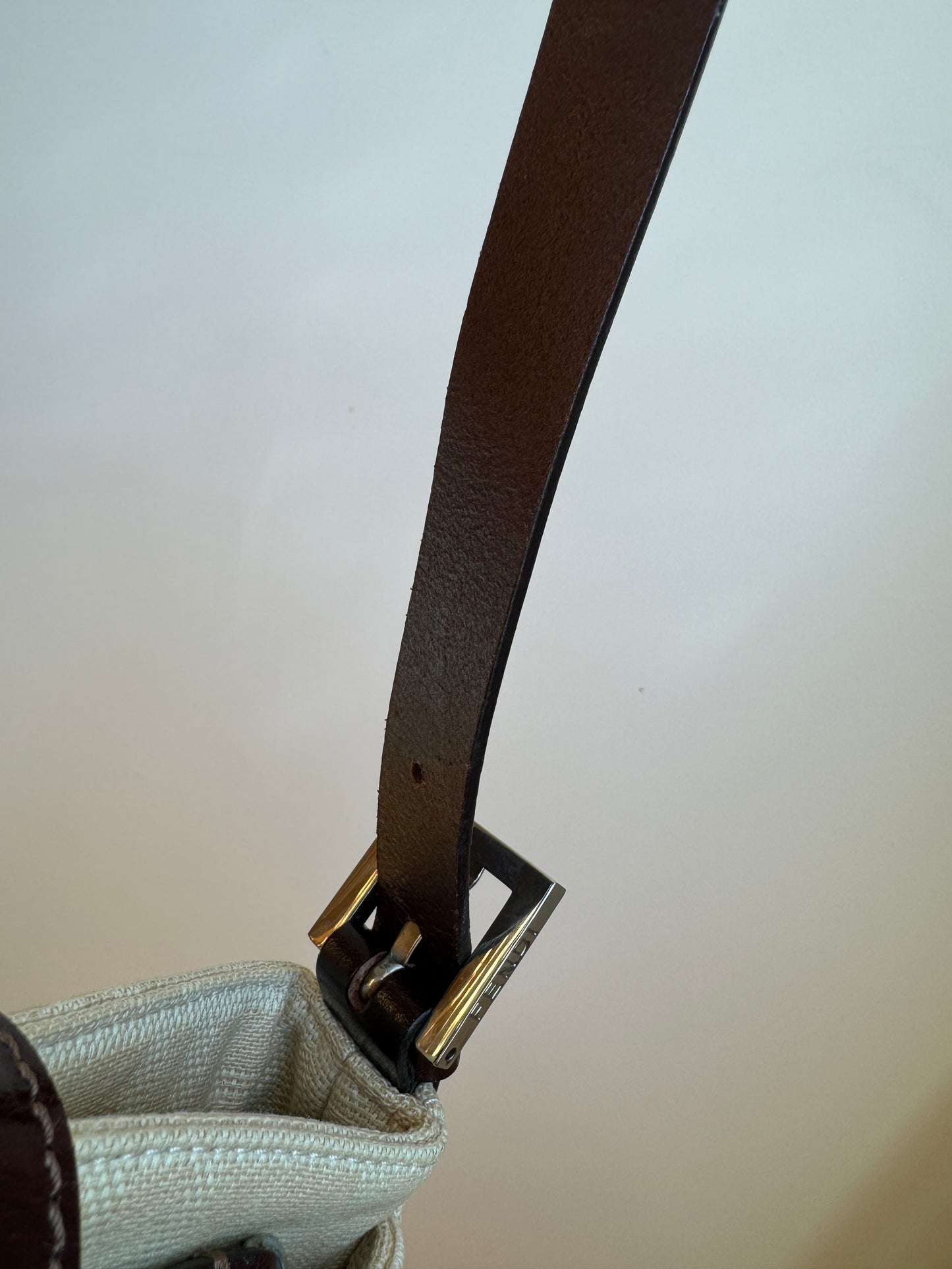 Fendi Zucca Baguette Shoulder Bag