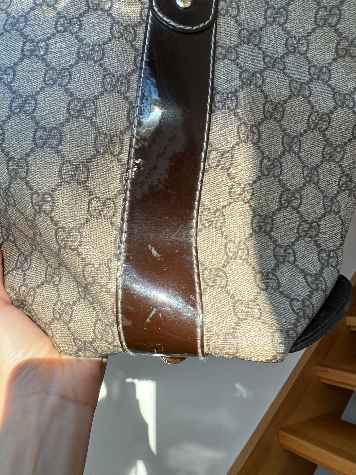 Gucci Monogram Bow Vanity Tote Bag