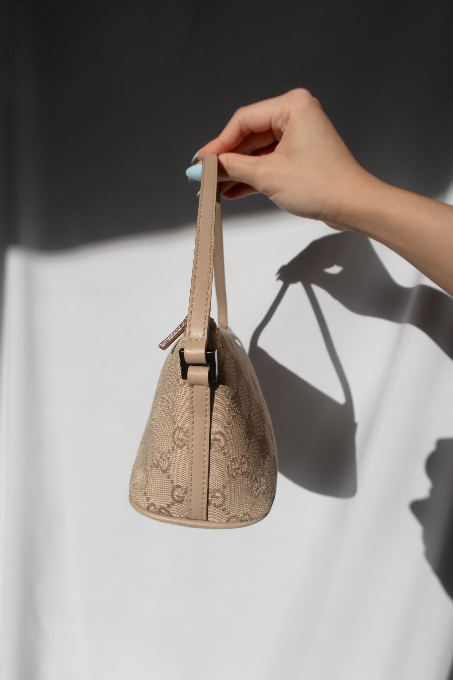 Gucci Monogram Boat Pochette Bag
