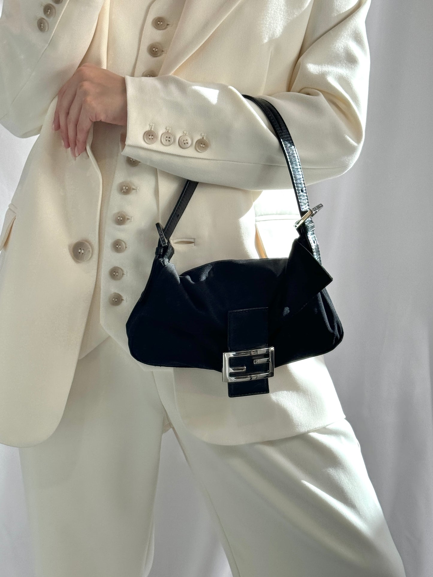 Fendi Baguette Black Shoulder Bag