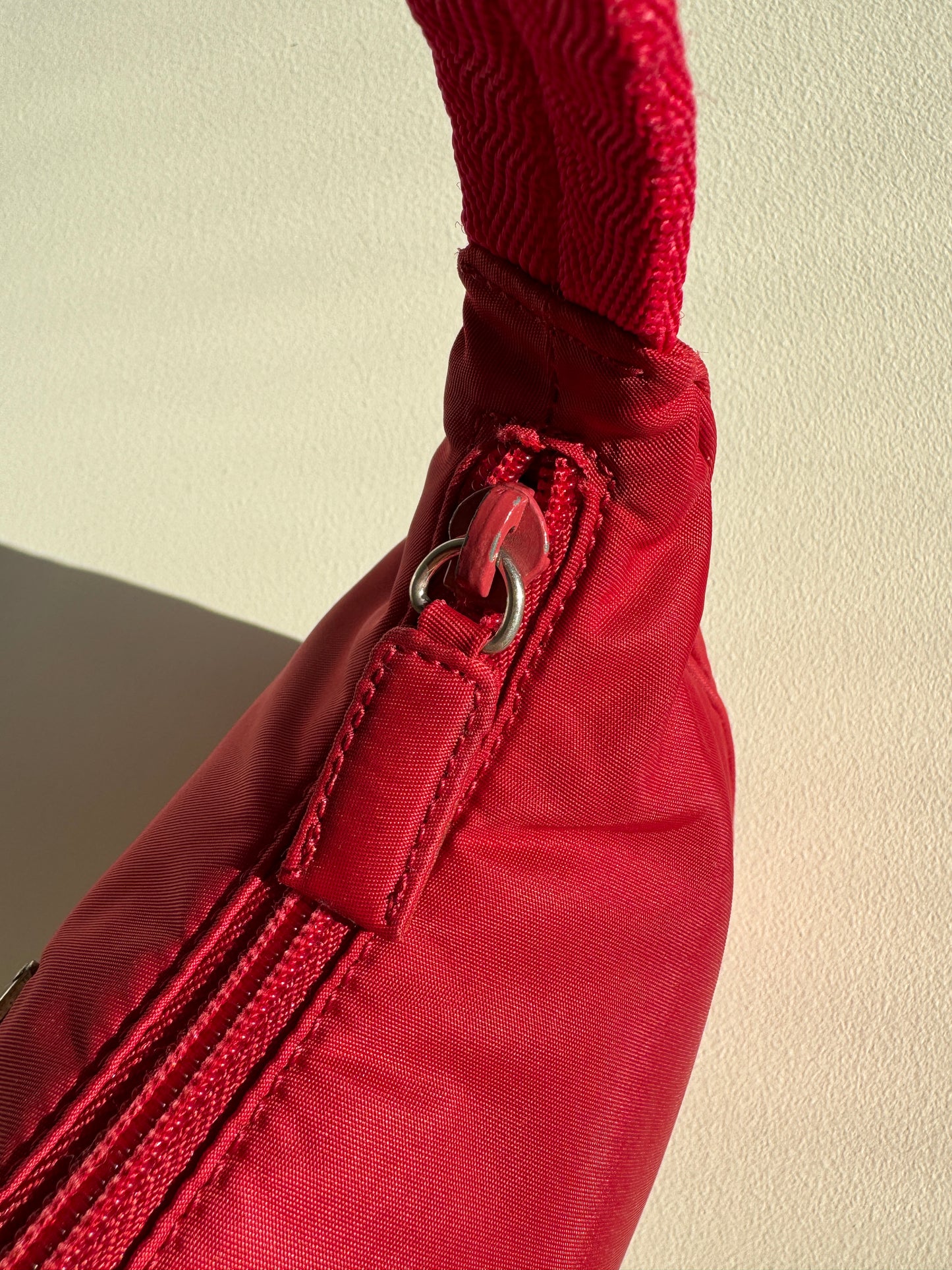 Prada Red Tessuto Nylon Bag