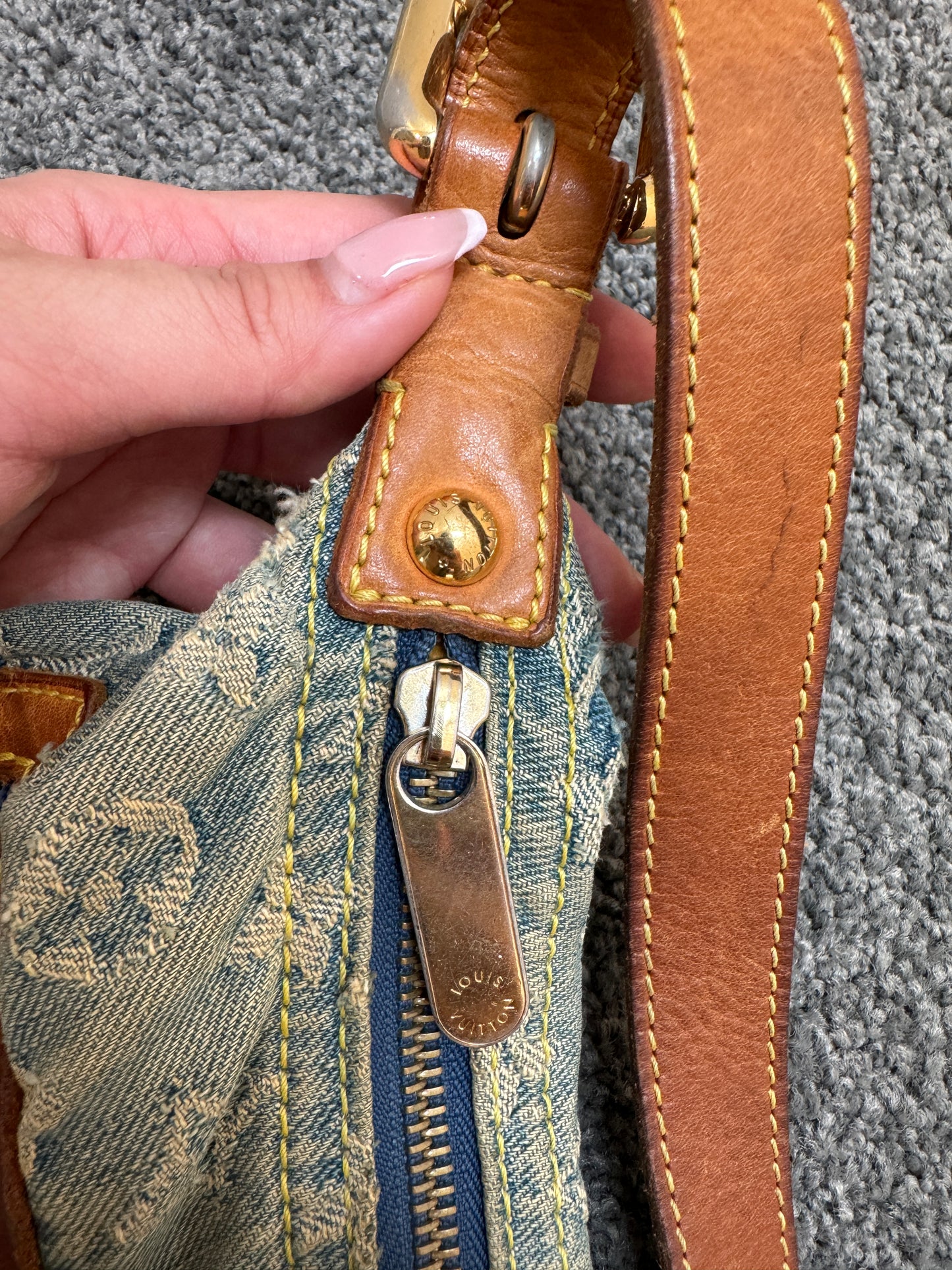 Louis Vuitton Denim Baggy PM Shoulder Bag