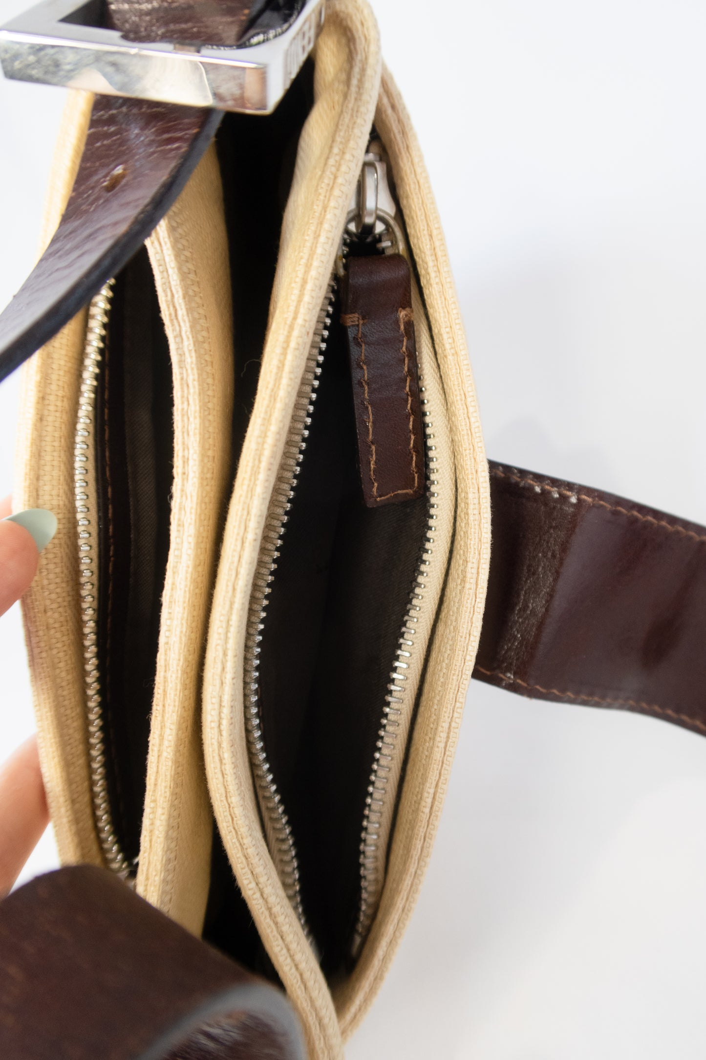 Fendi Zucca Baguette Shoulder Bag