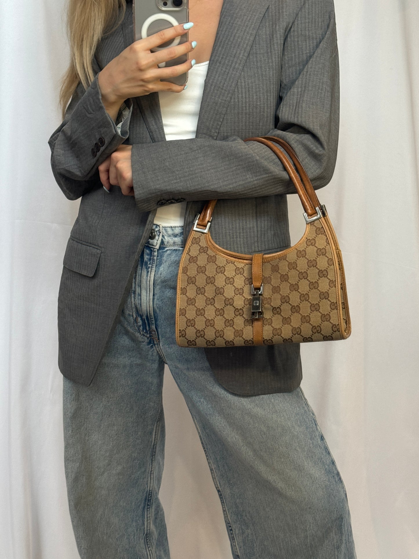 Gucci Jackie Bardot Small Shoulder Bag
