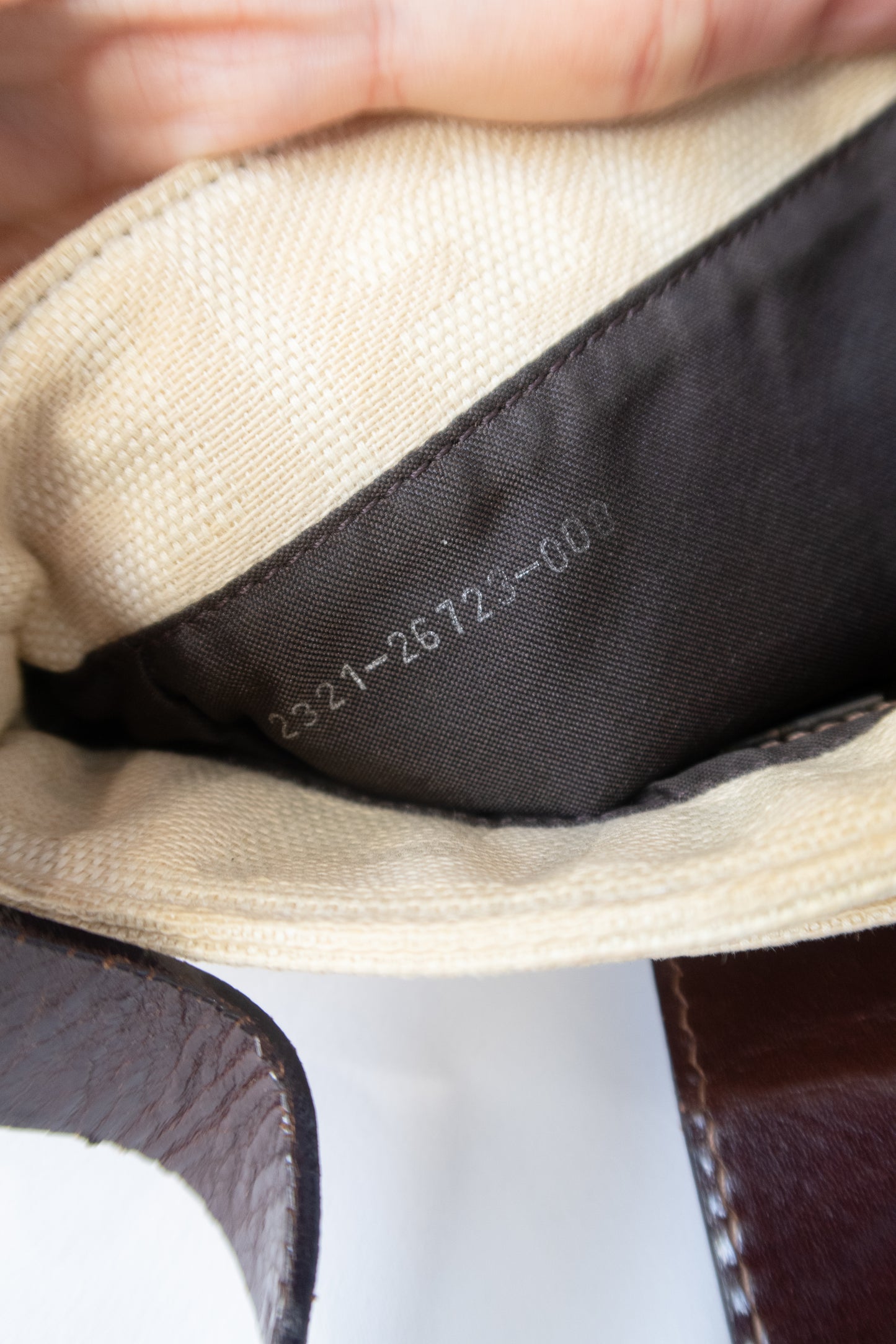 Fendi Zucca Baguette Shoulder Bag