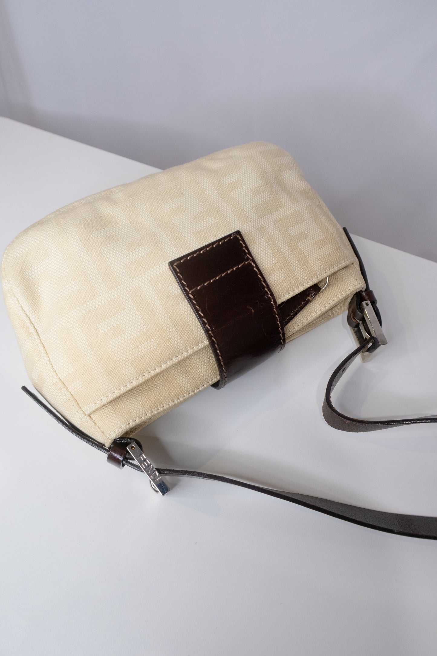Fendi Zucca Baguette Shoulder Bag