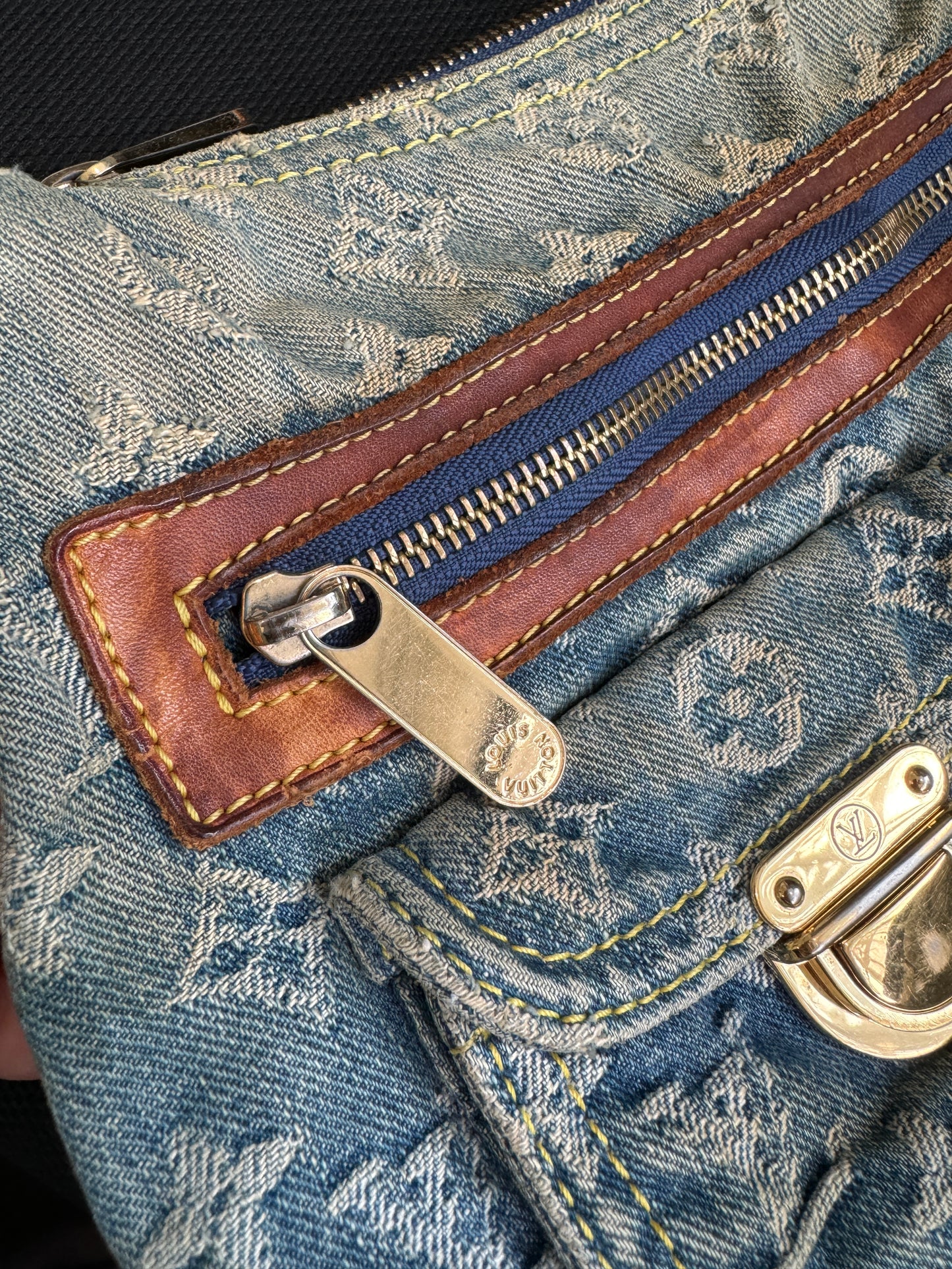 Louis Vuitton Denim Baggy PM Shoulder Bag