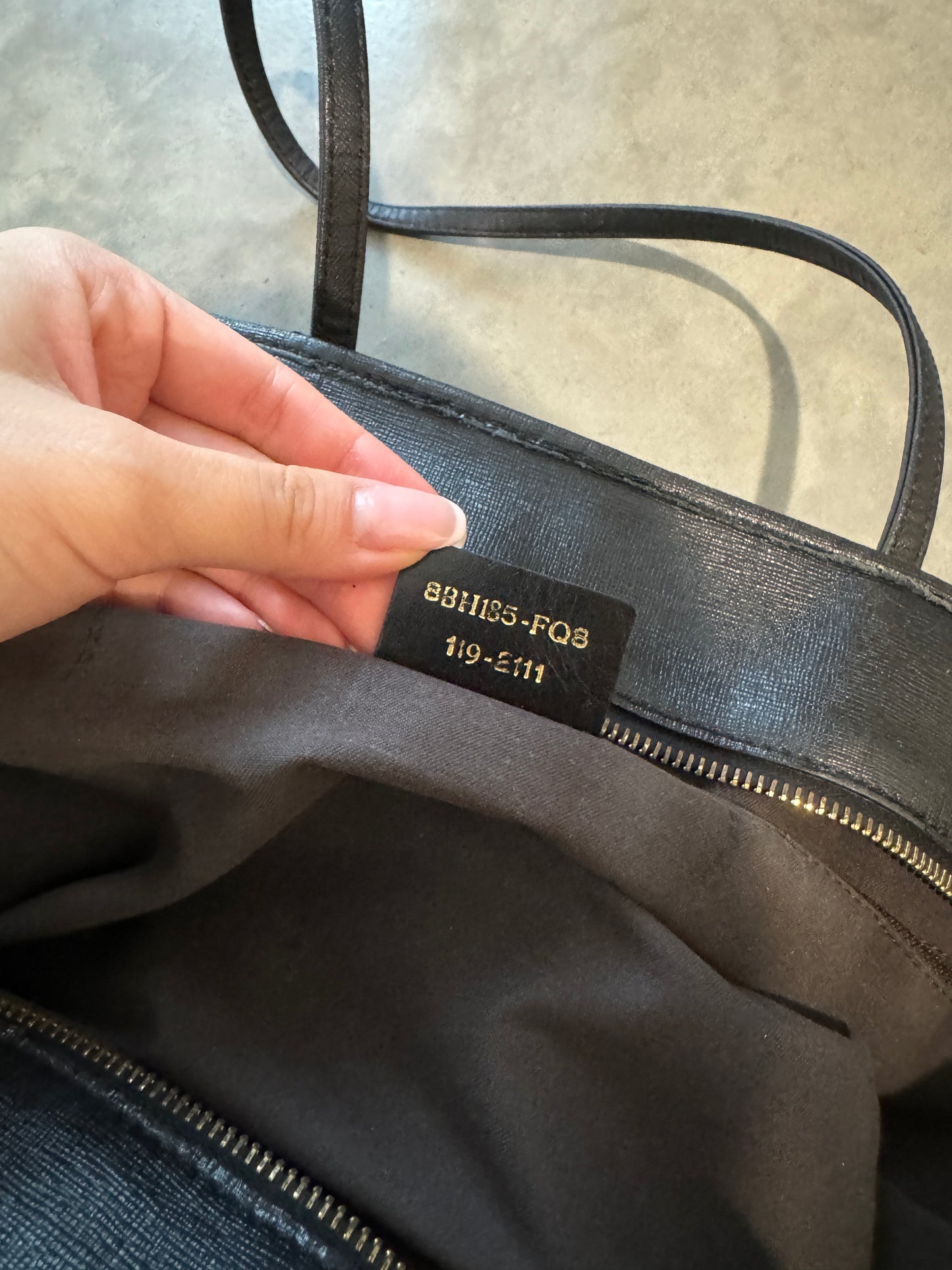 Fendi Zucca Monogram Shopper Tote Bag