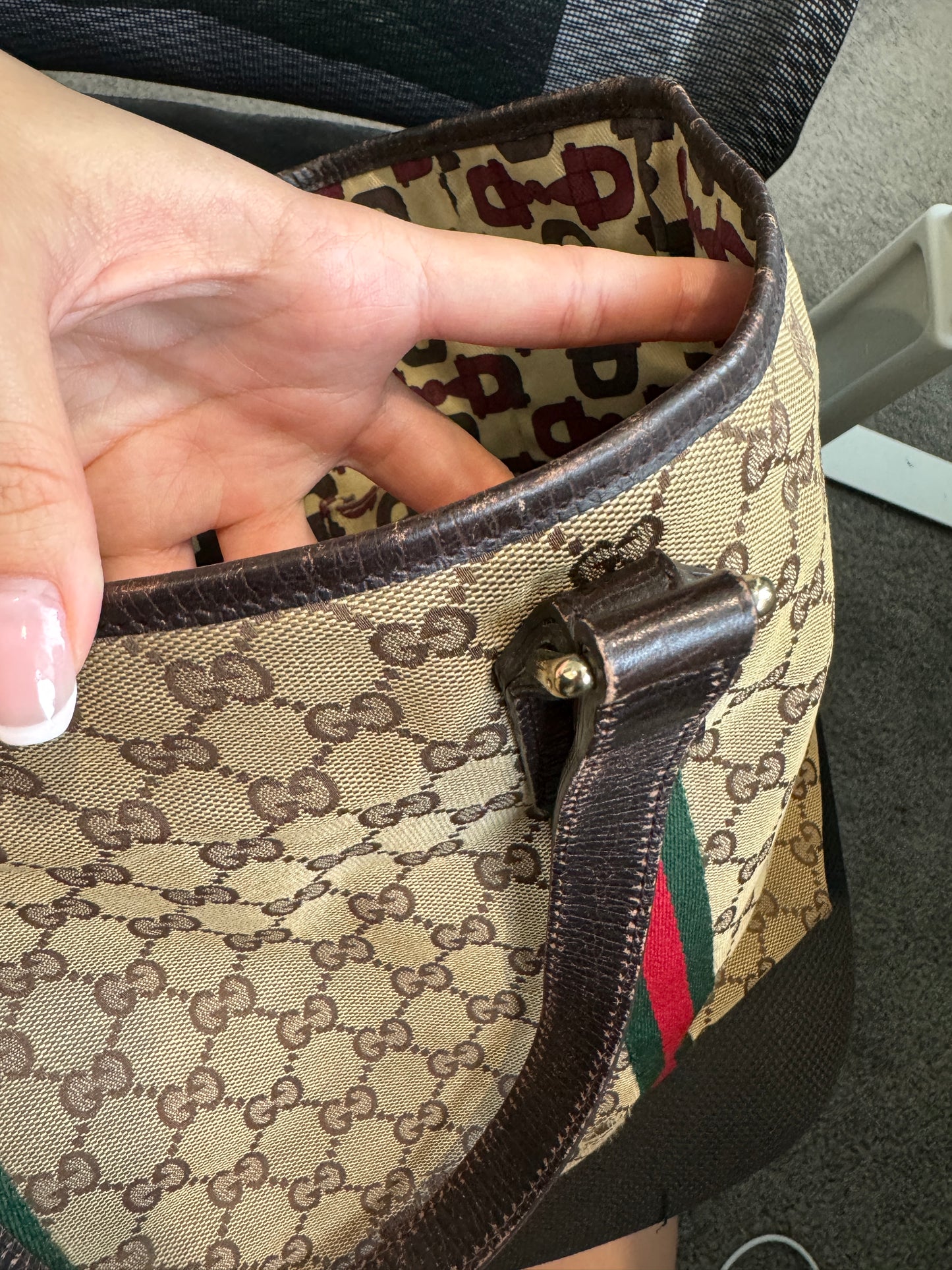 Gucci Monogram Medium Jolicoeur Tote Bag