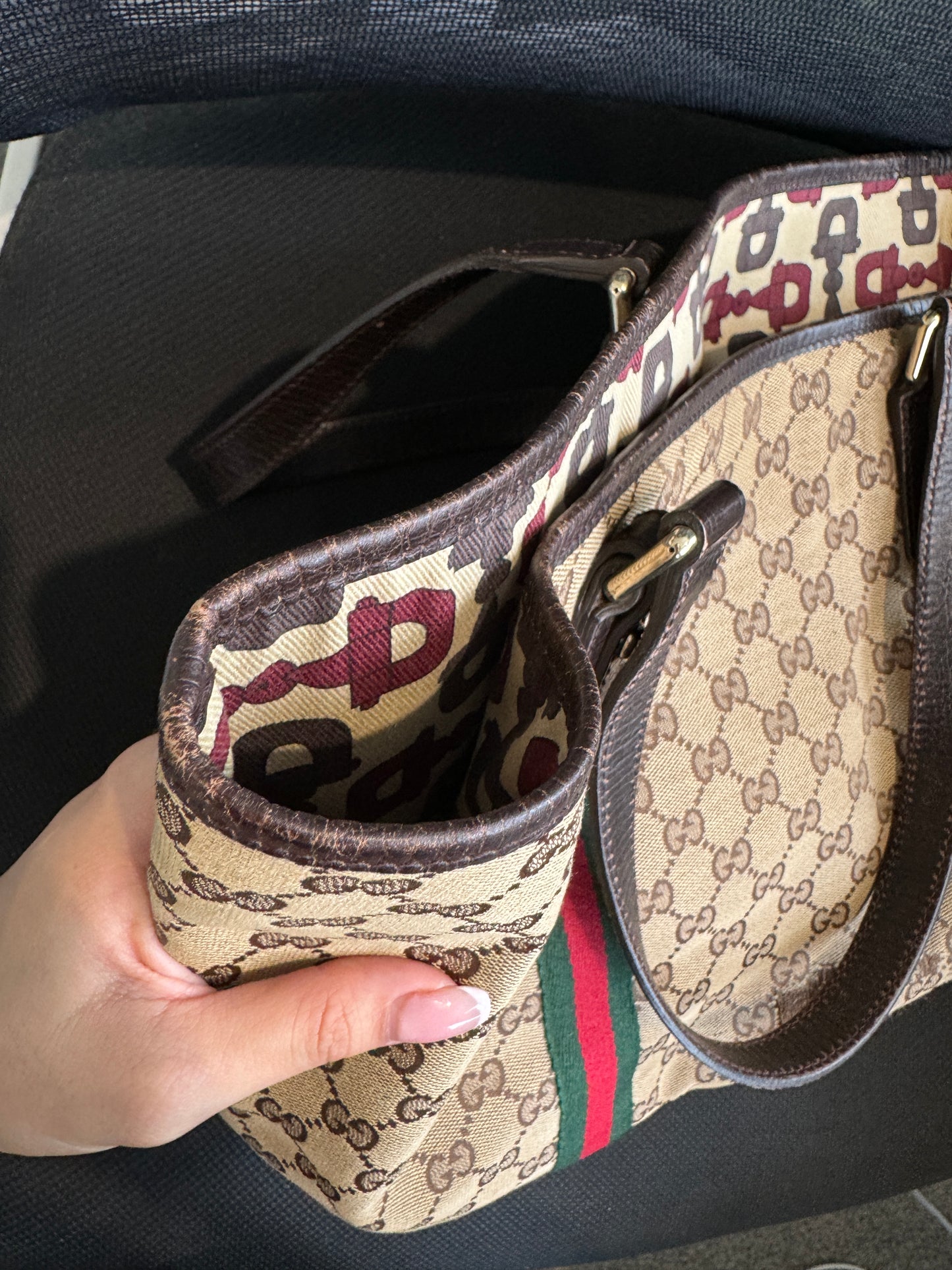 Gucci Monogram Medium Jolicoeur Tote Bag