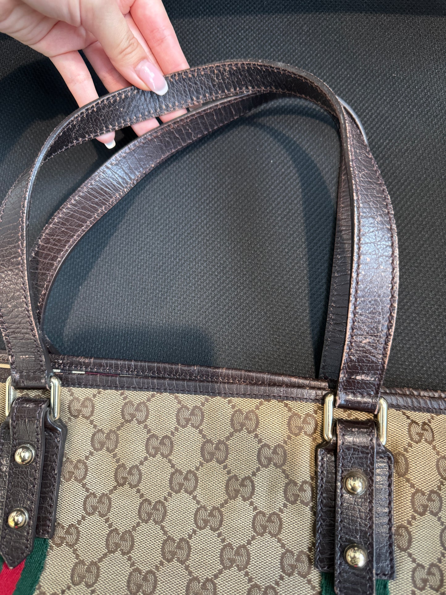 Gucci Monogram Medium Jolicoeur Tote Bag