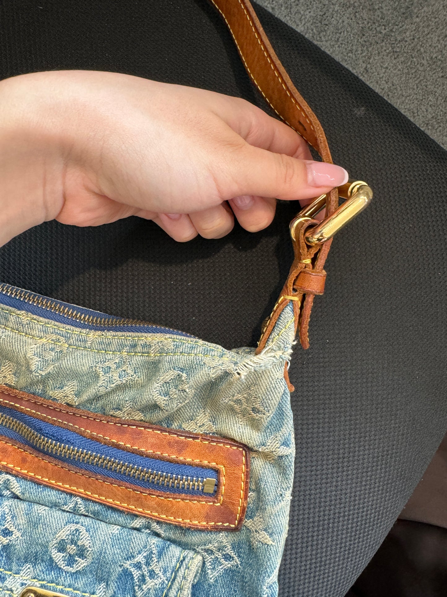 Louis Vuitton Denim Baggy PM Shoulder Bag